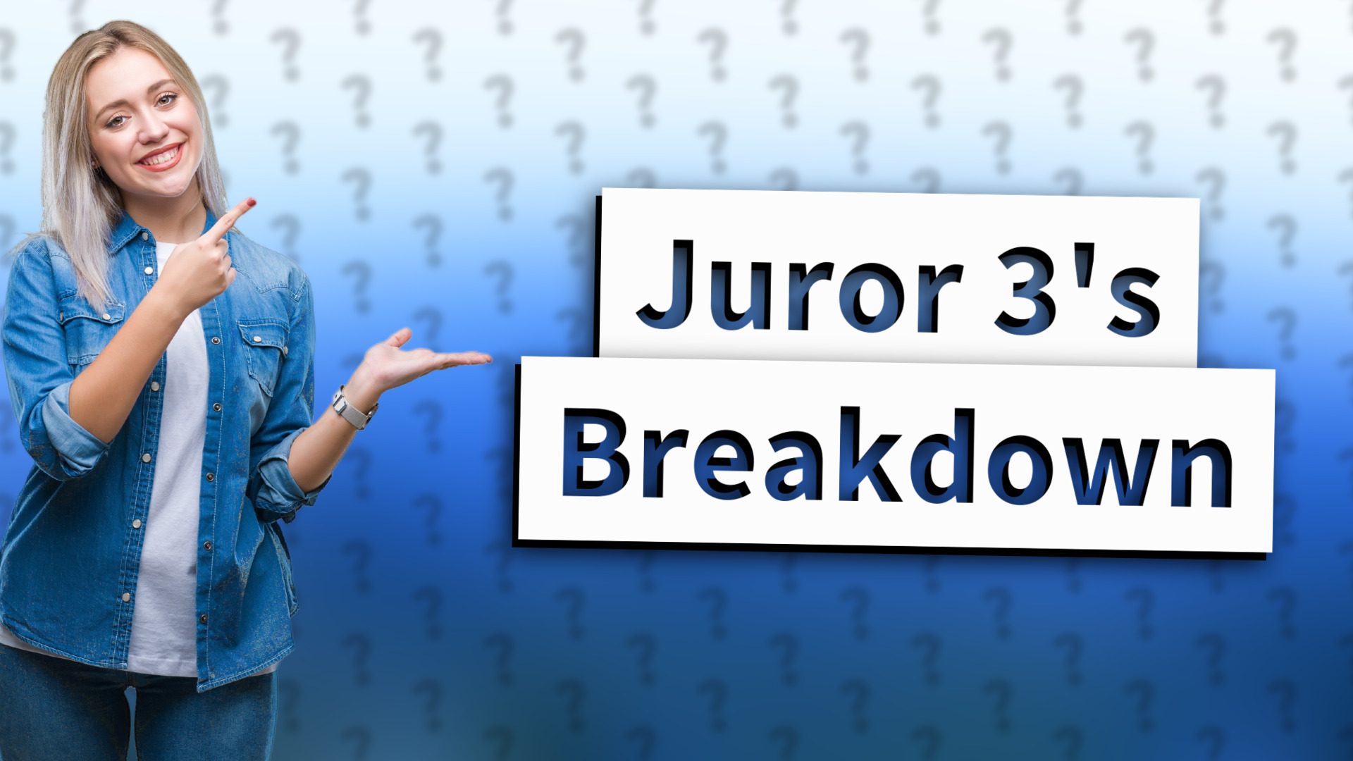 Juror 3's Breakdown