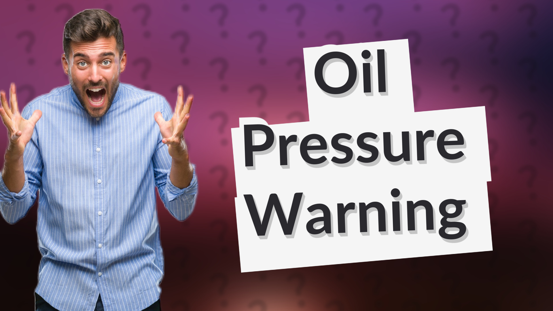 Oil Pressure Warning