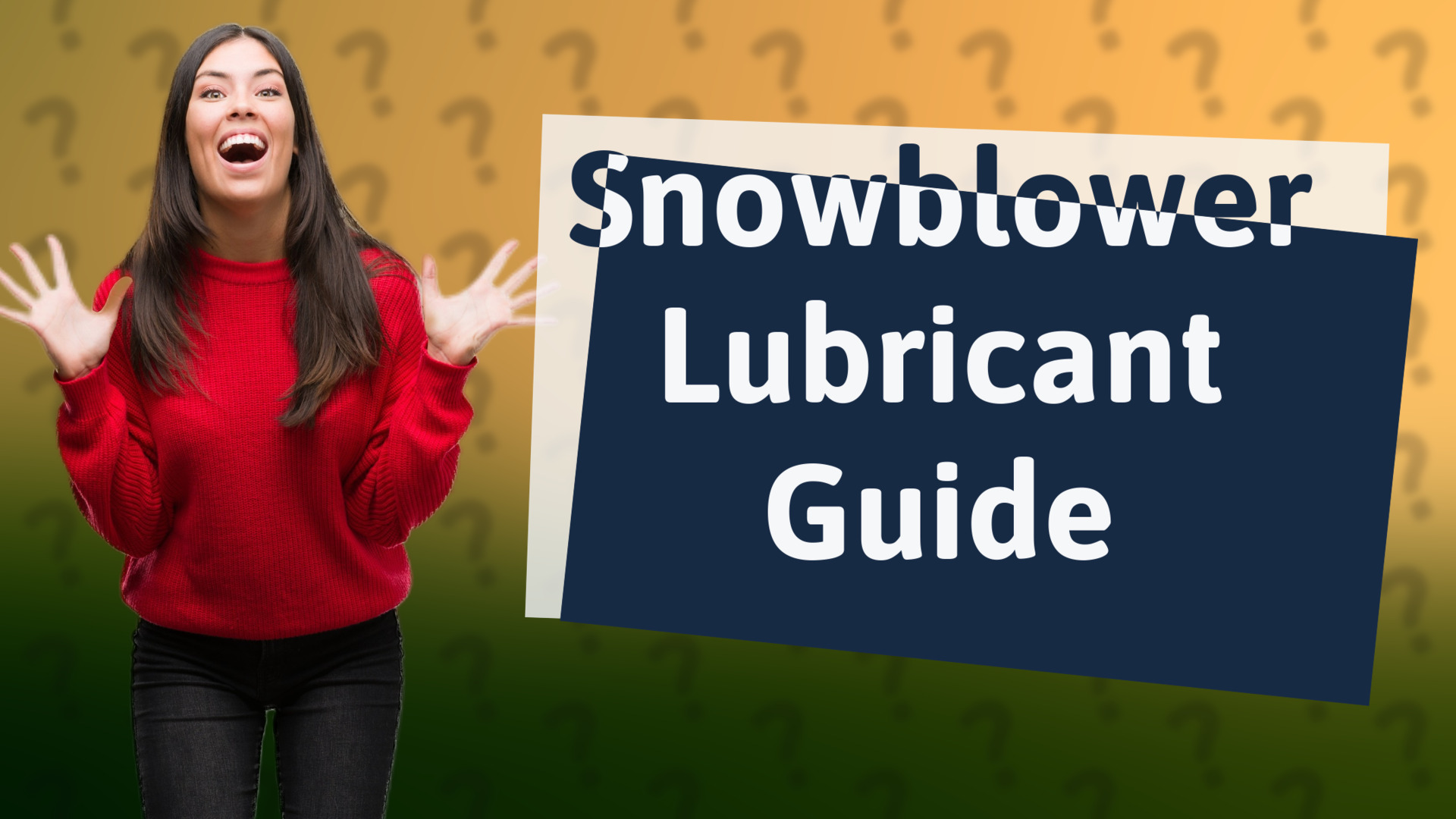 Snowblower Lubricant Guide