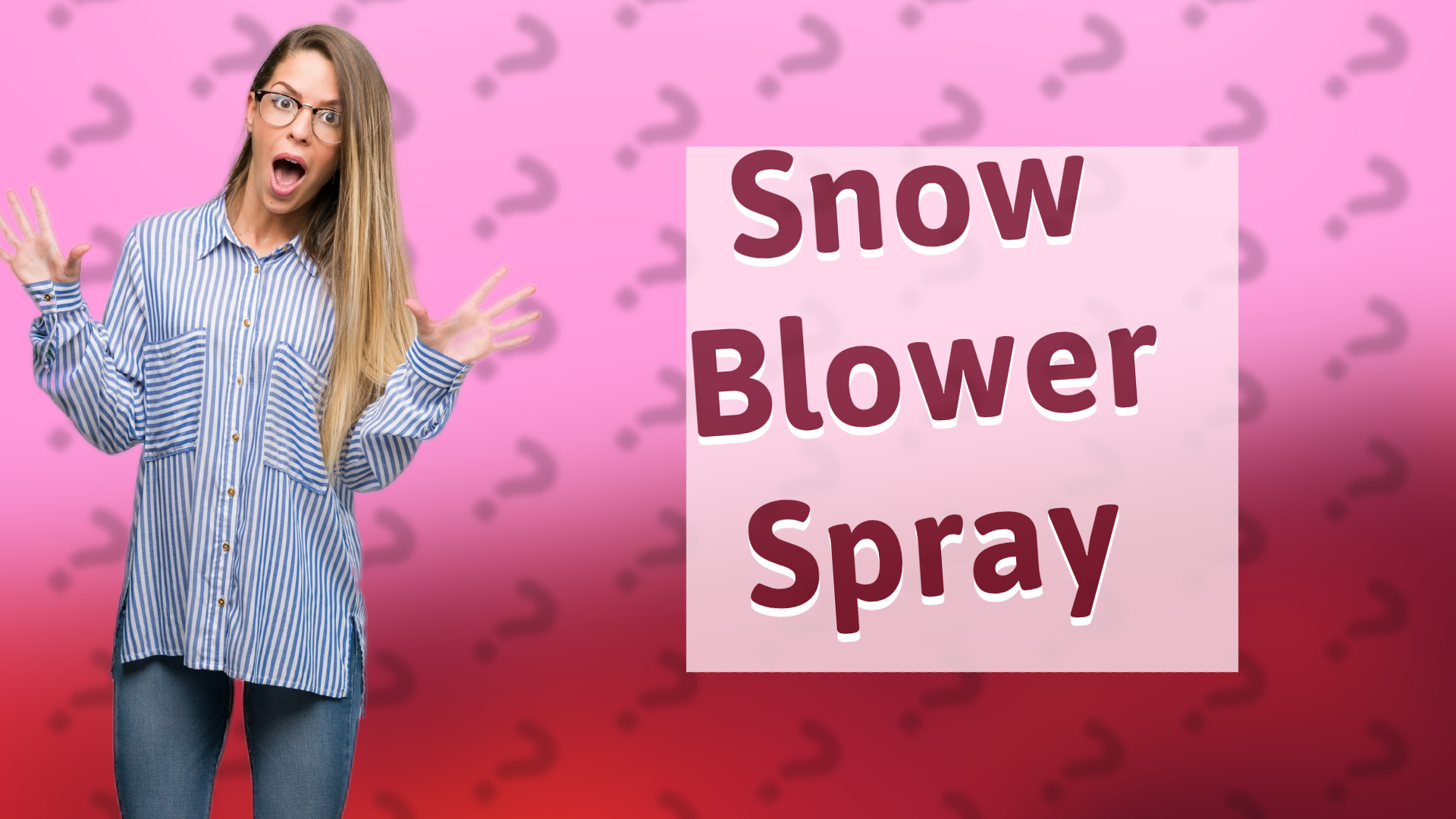 Snow Blower Spray