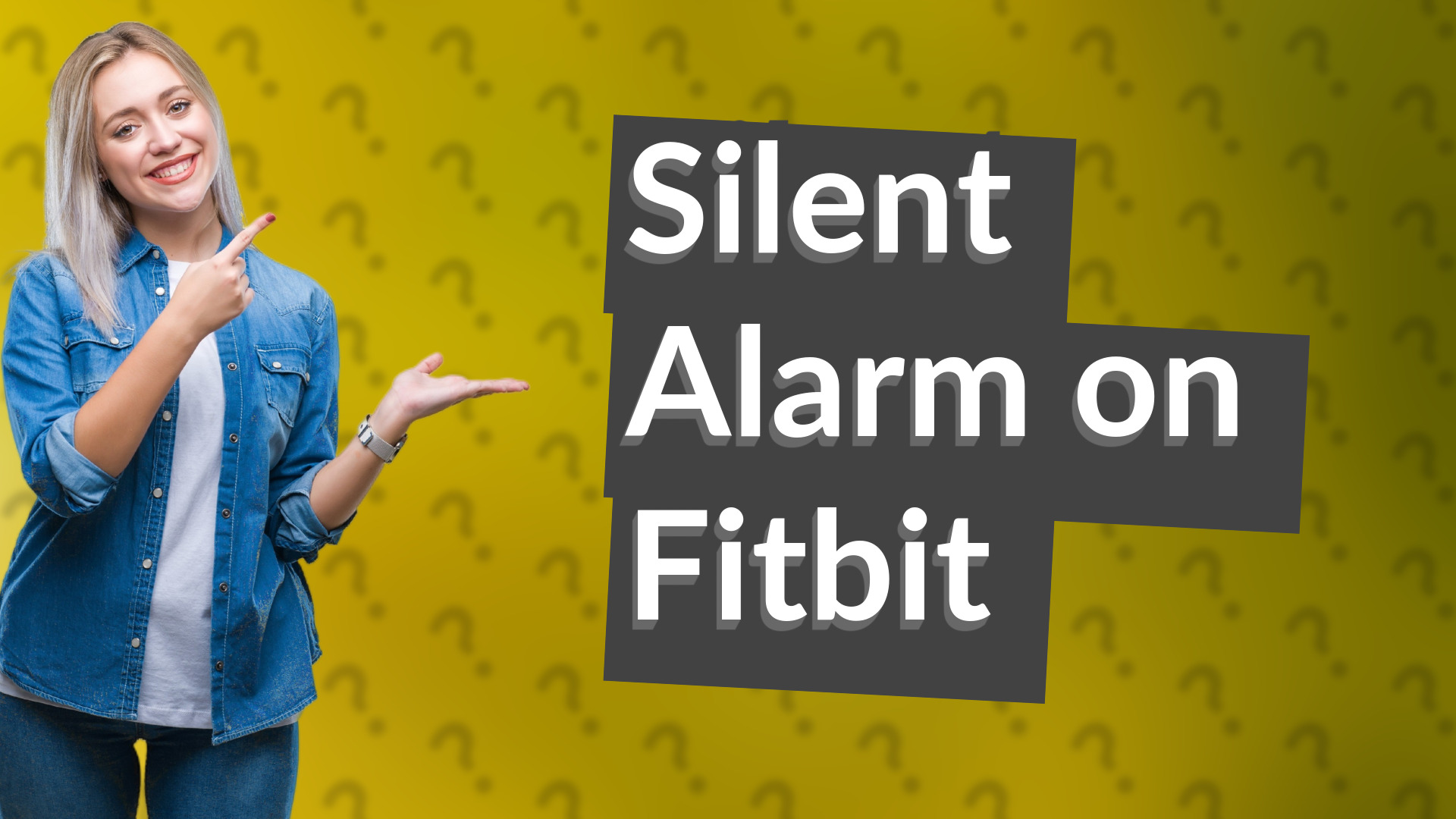 Silent Alarm on Fitbit