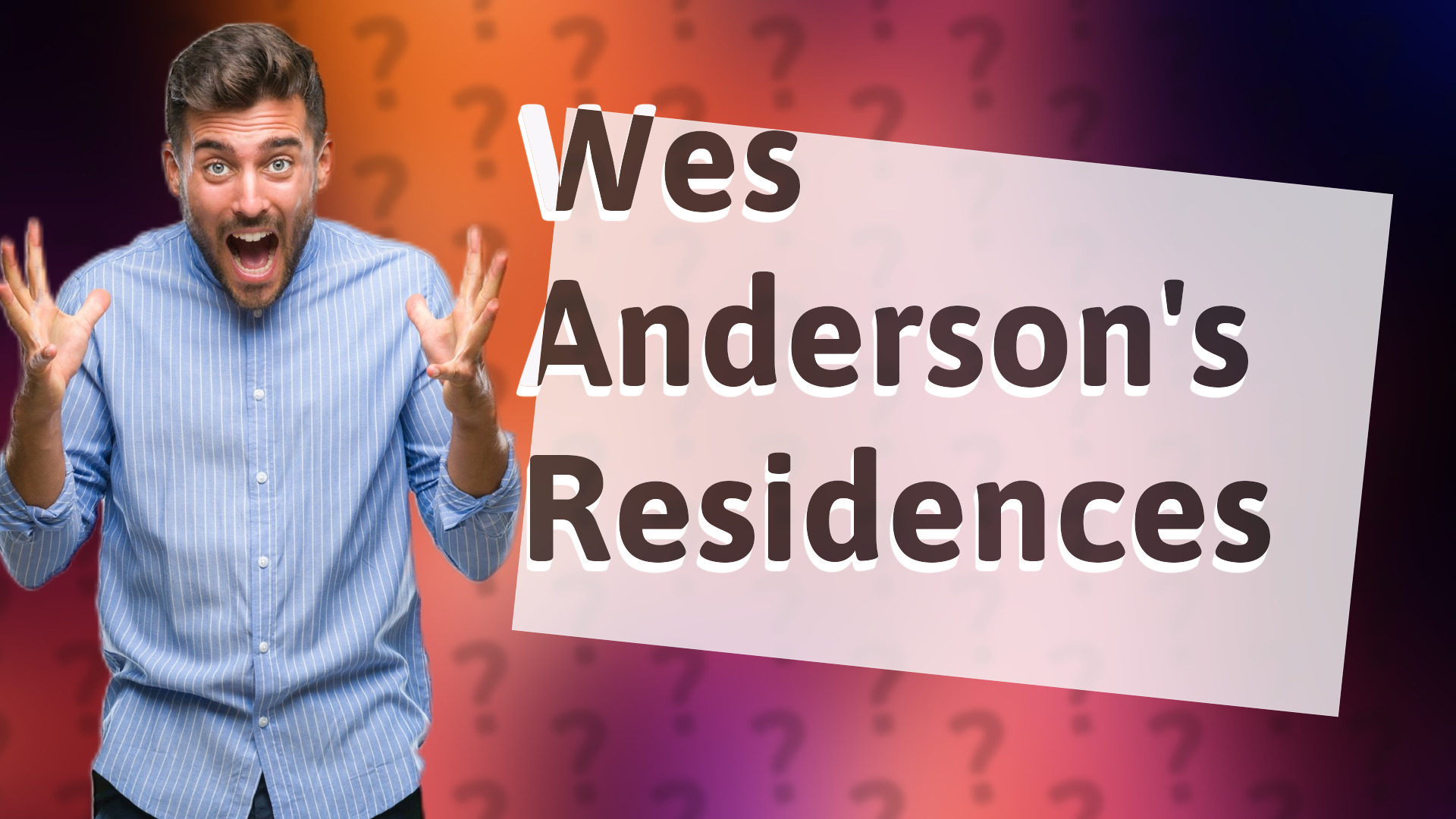 Wes Anderson's Residences