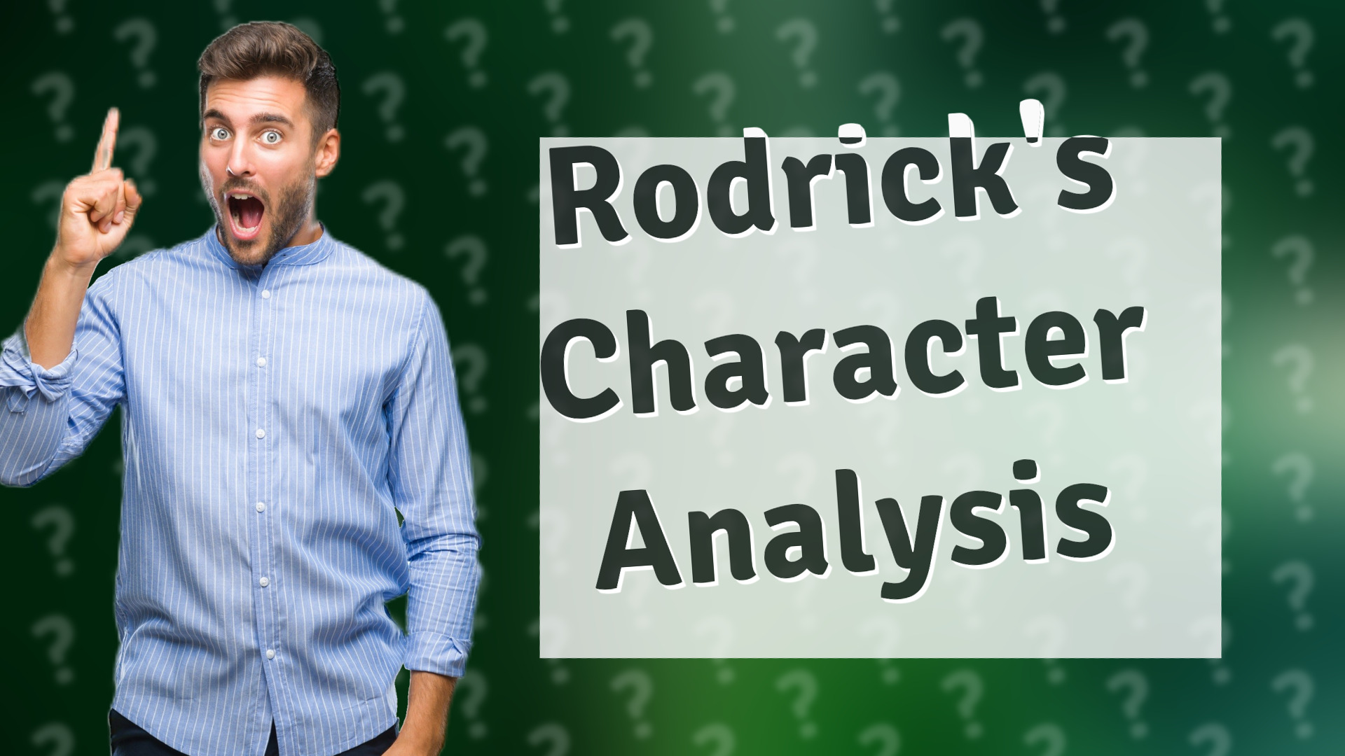 Rodrick's Character Analysis
