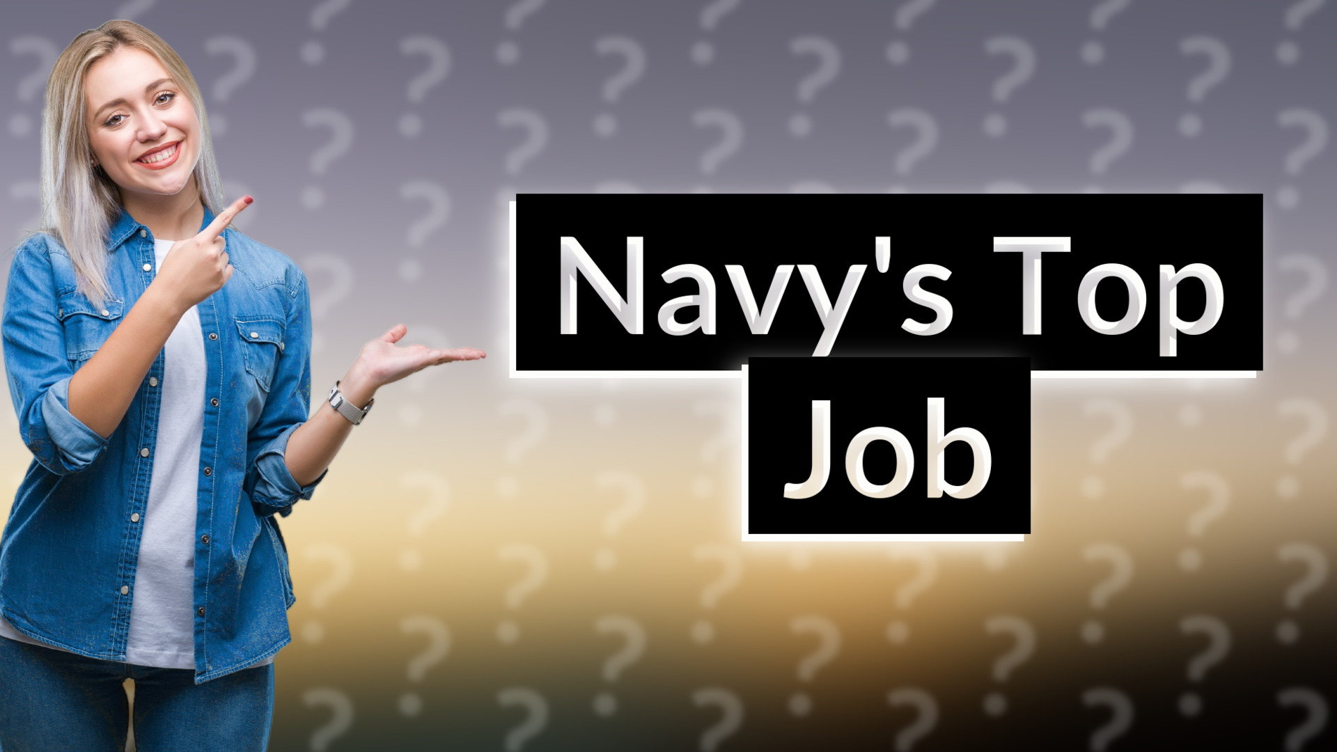 Navy's Top Job