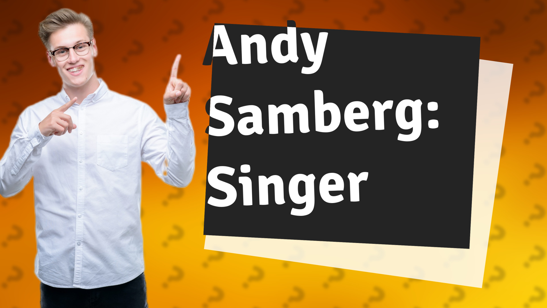 Andy Samberg: Singer
