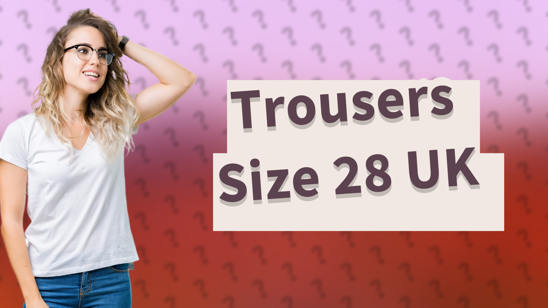 Trousers Size 28 UK