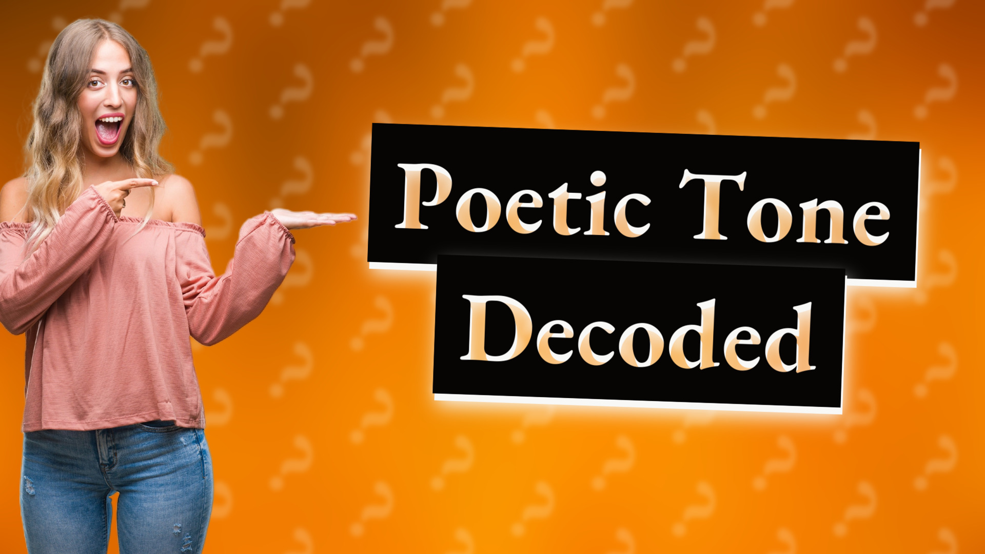 Poetic Tone Decoded