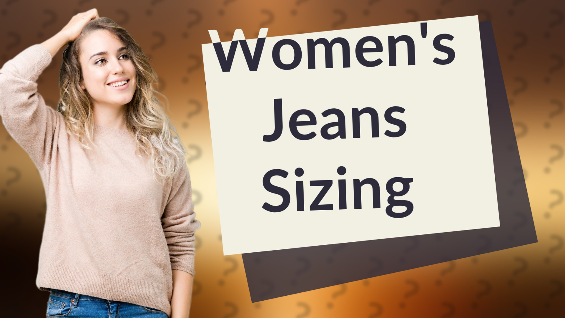 Women's Jeans Sizing