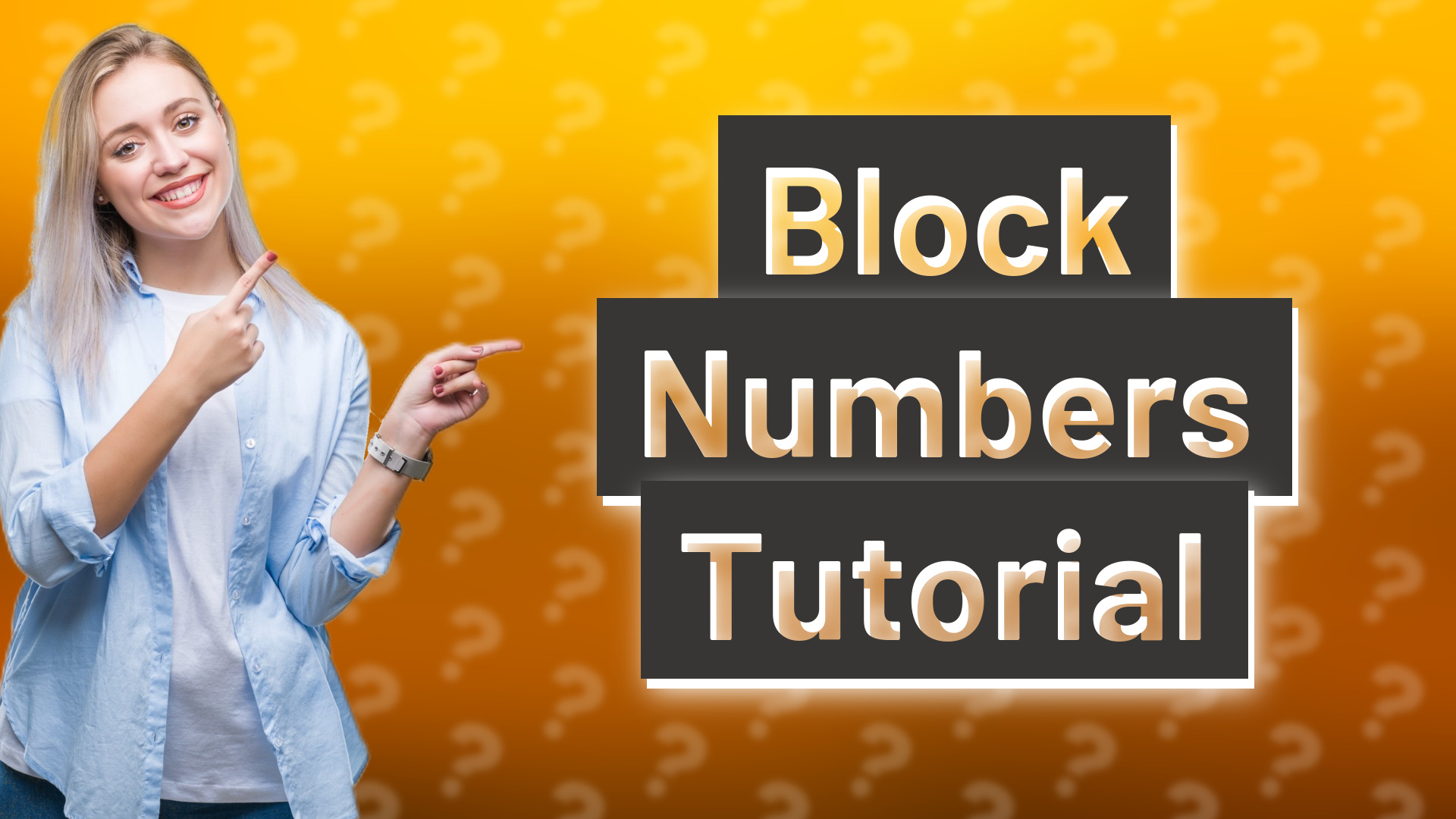 Block Numbers Tutorial