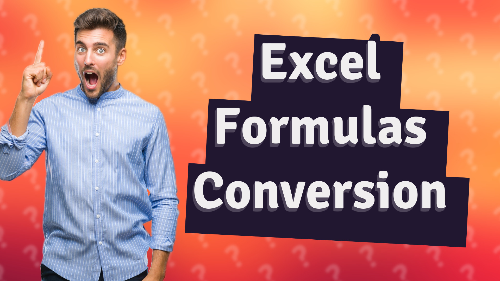 Excel Formulas Conversion