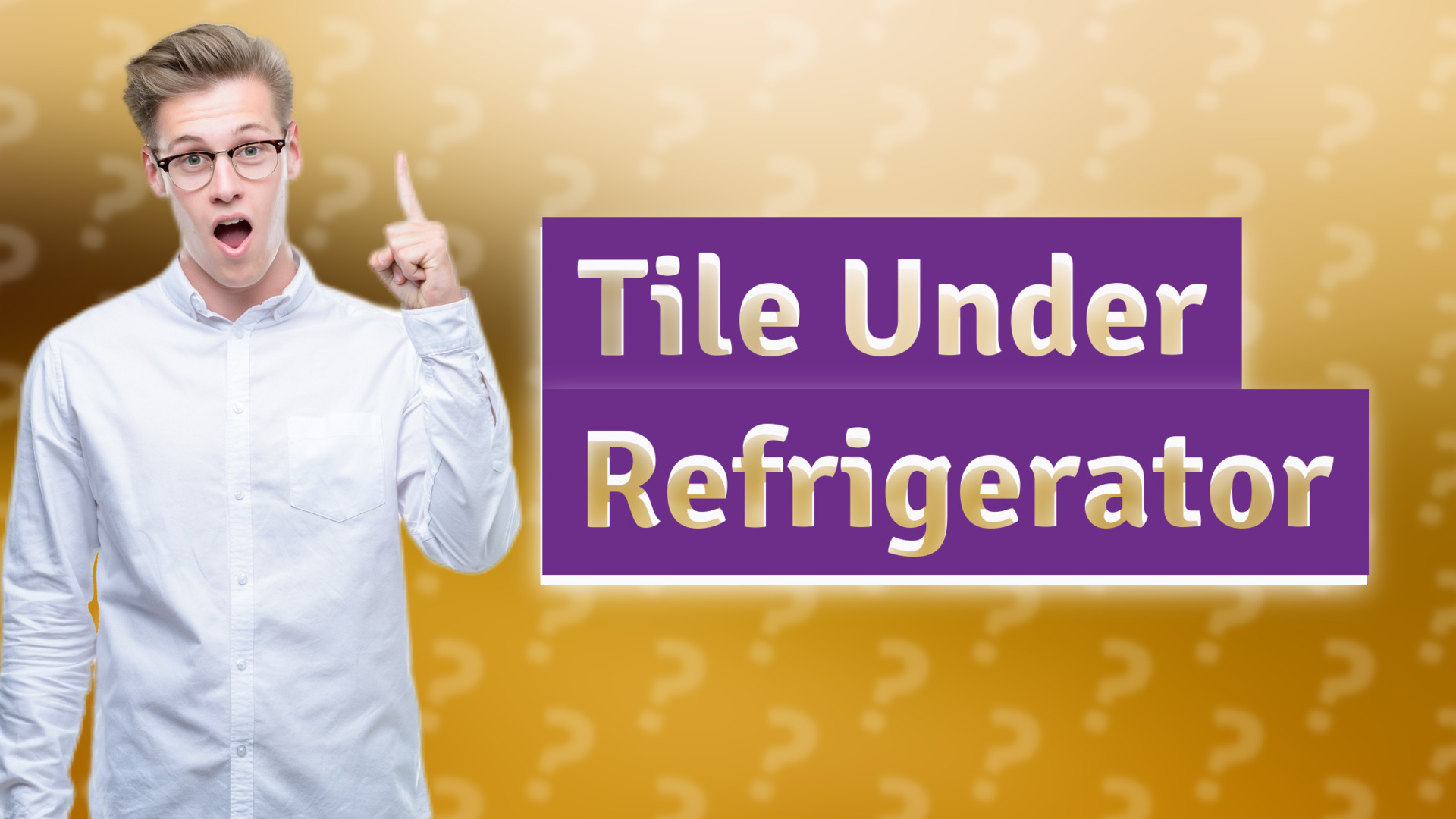 Tile Under Refrigerator