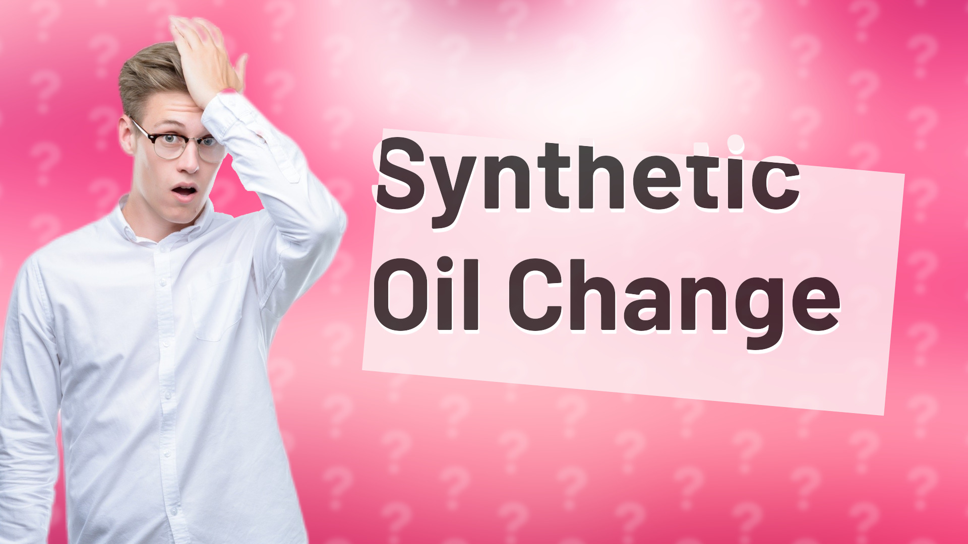 Synthetic Oil Change