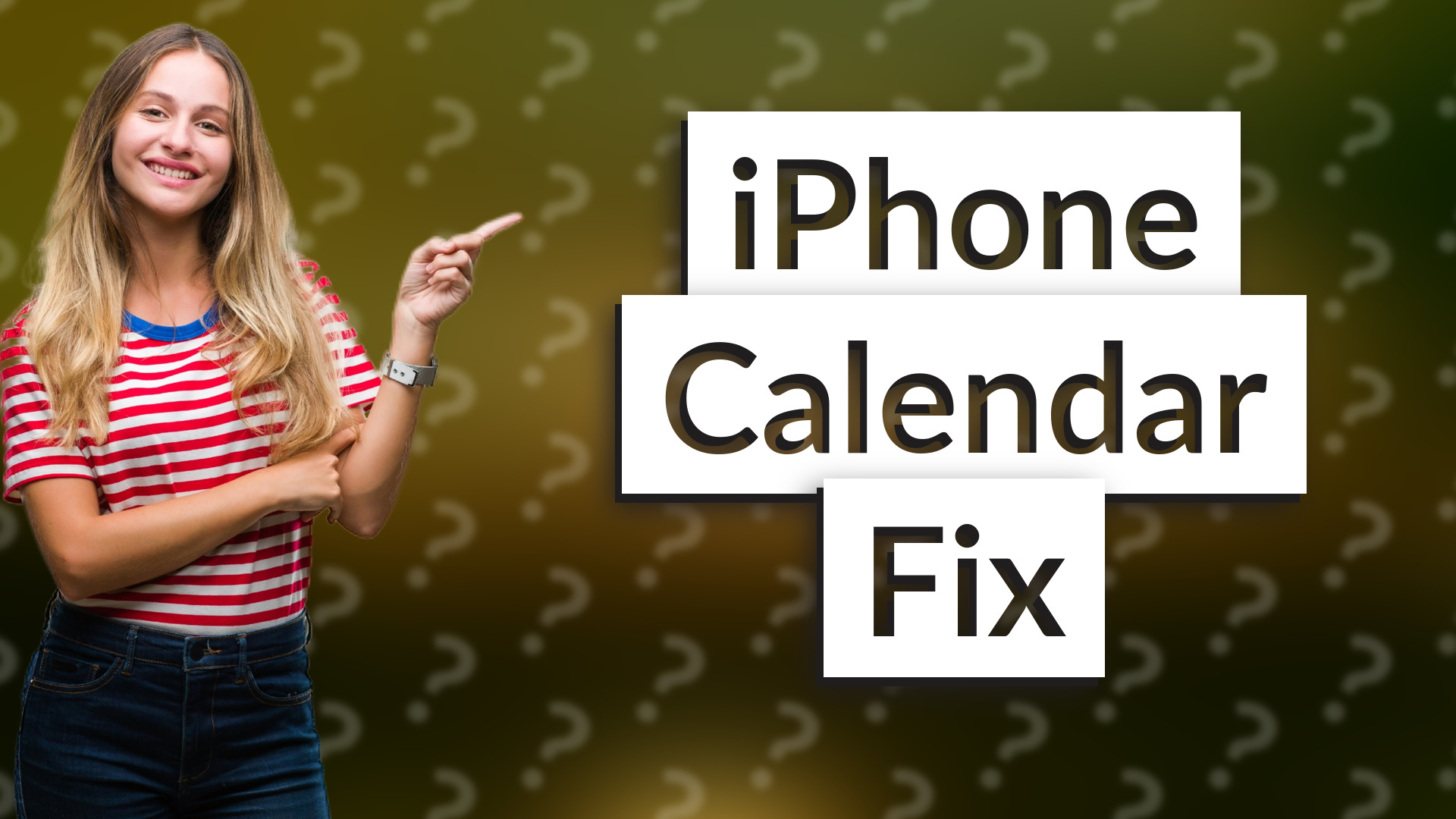 iPhone Calendar Fix