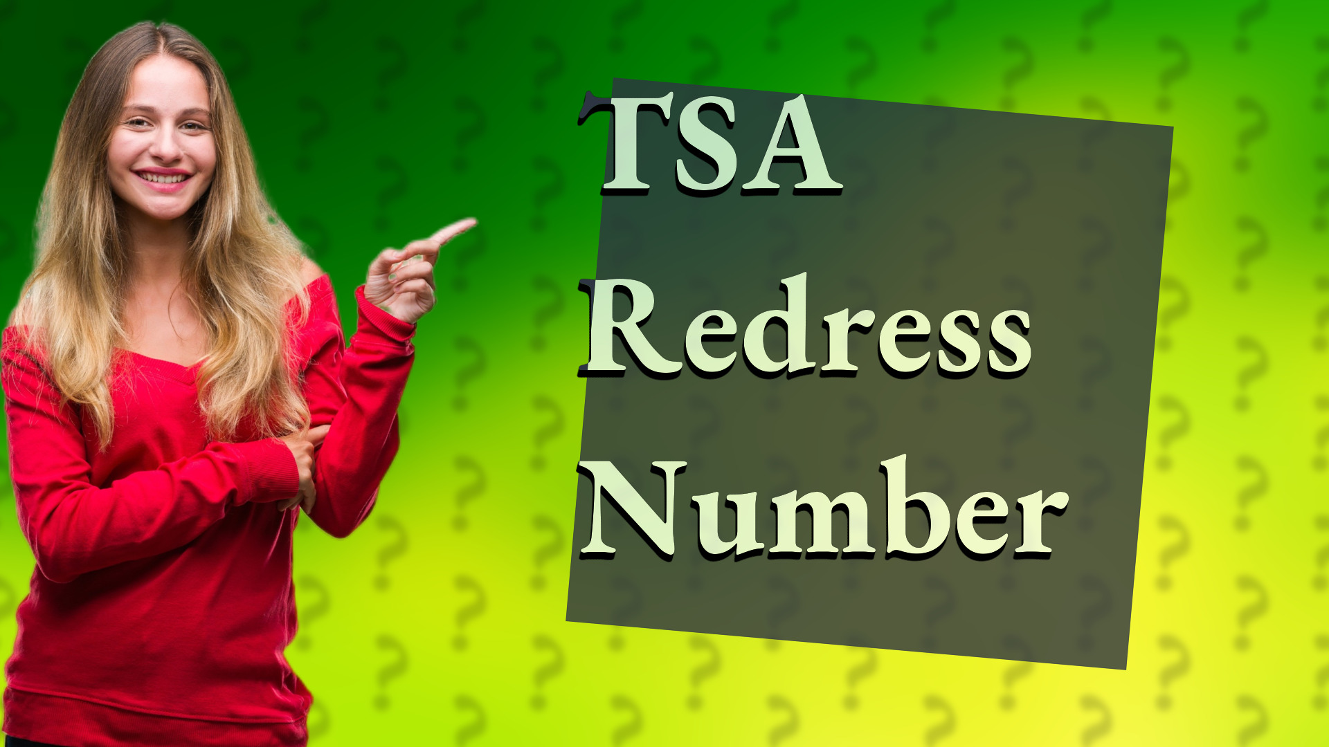 TSA Redress Number
