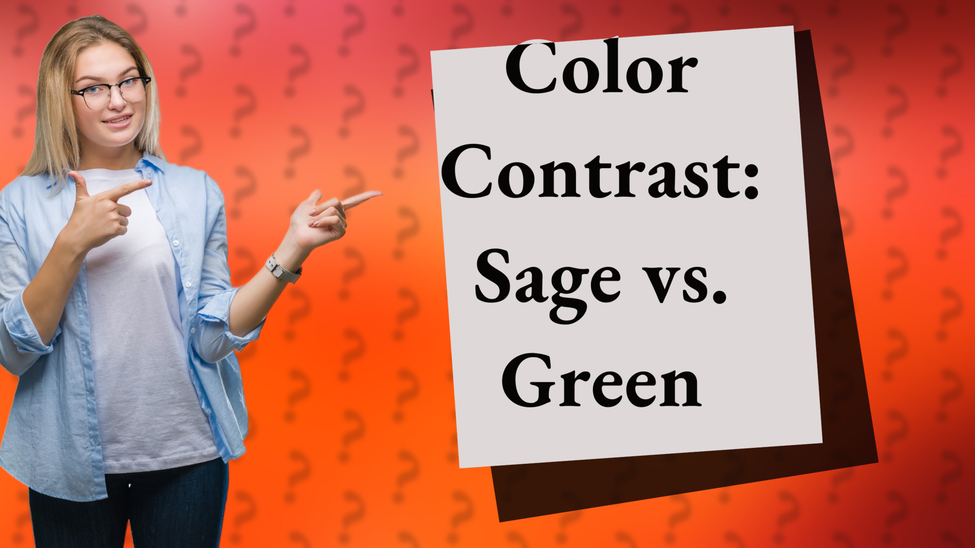 Color Contrast: Sage vs. Green