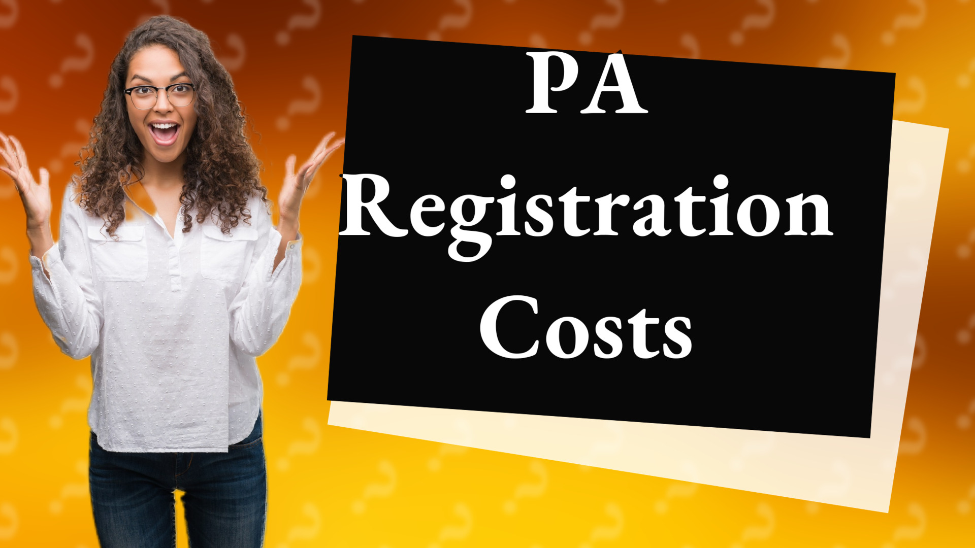 PA Registration Costs