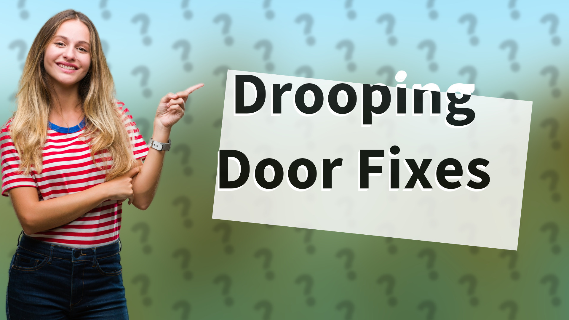 Drooping Door Fixes