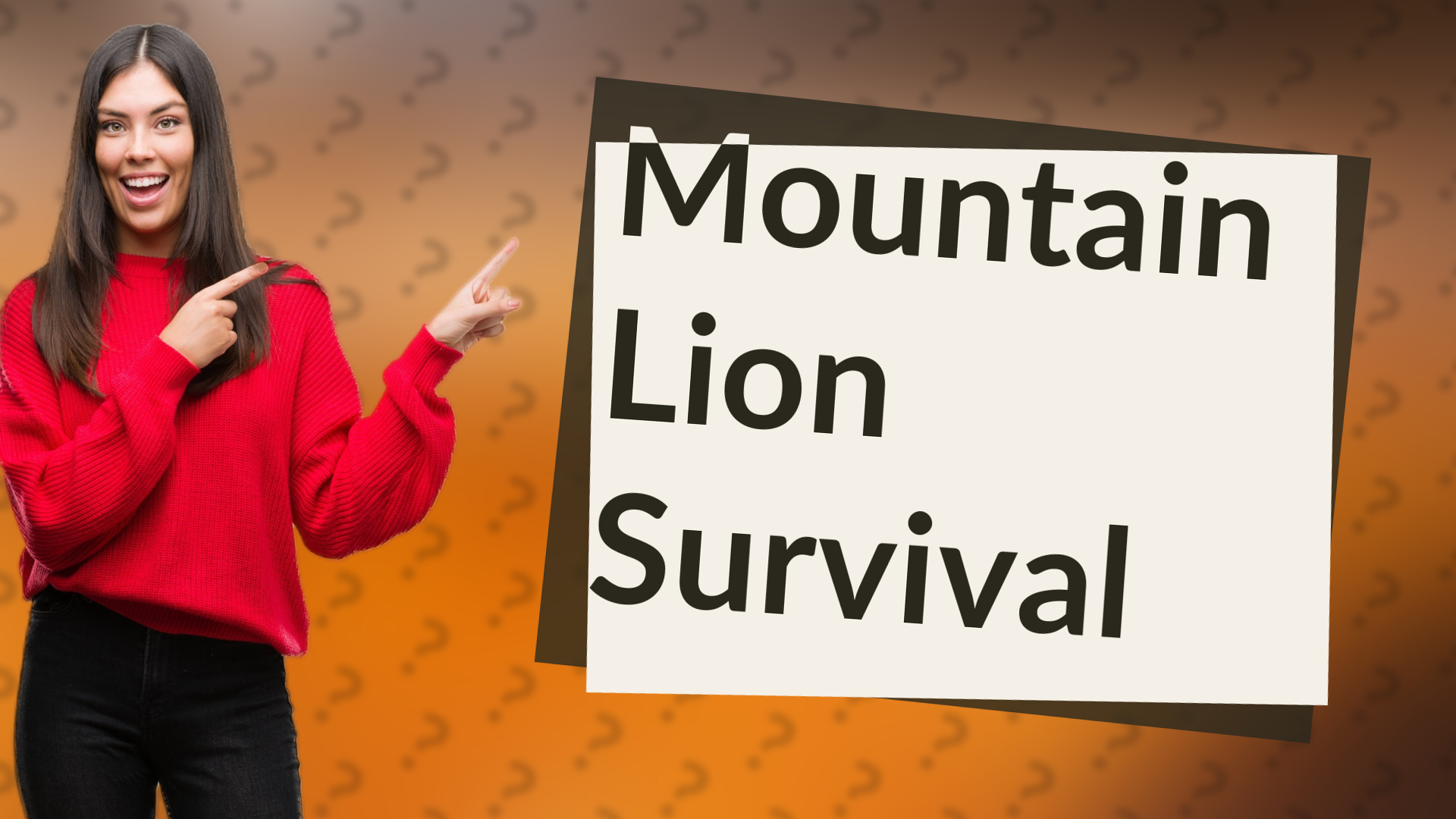 Mountain Lion Survival
