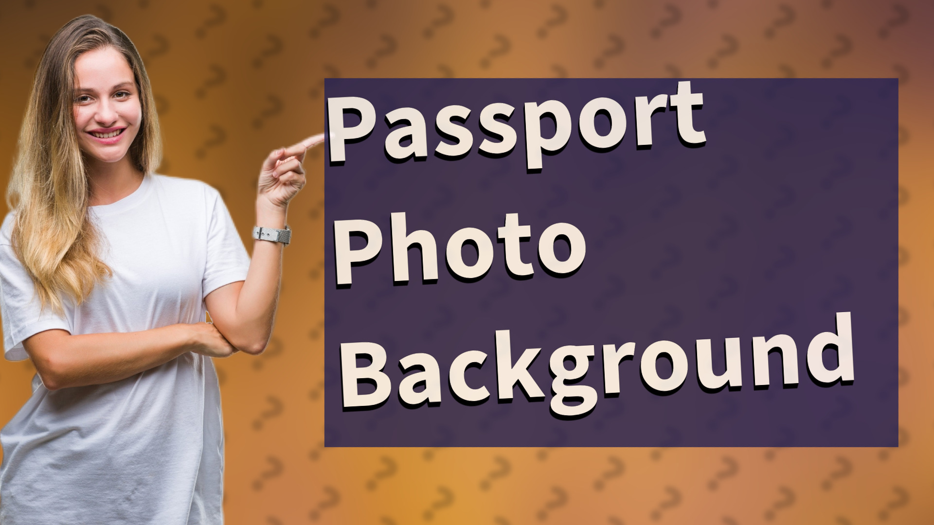 Passport Photo Background