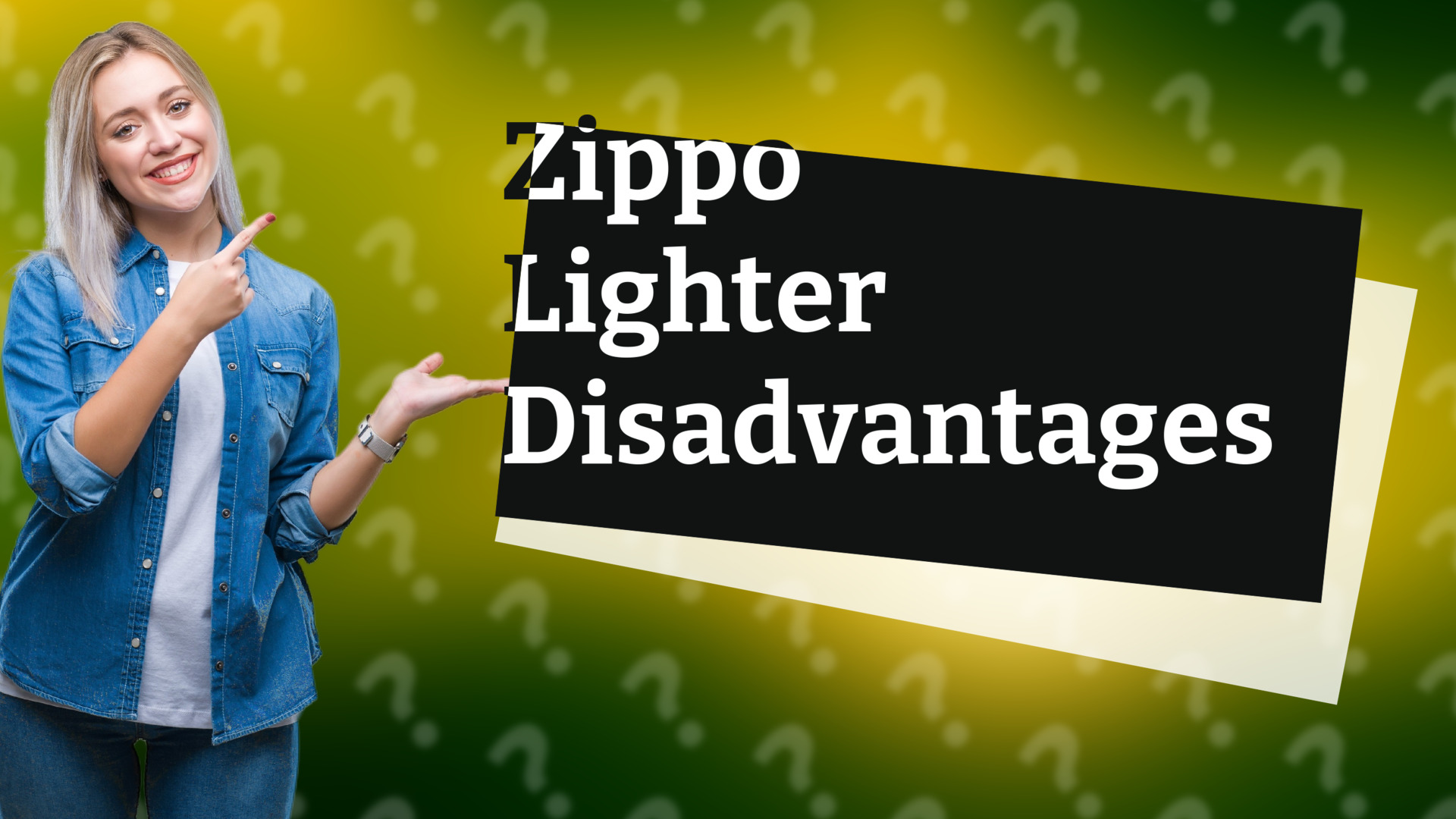 Zippo Lighter Disadvantages