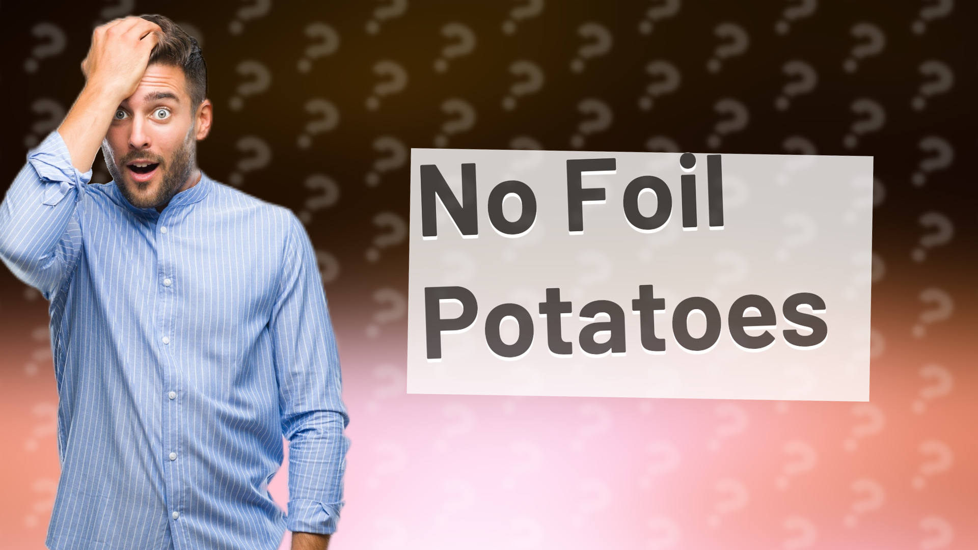 No Foil Potatoes