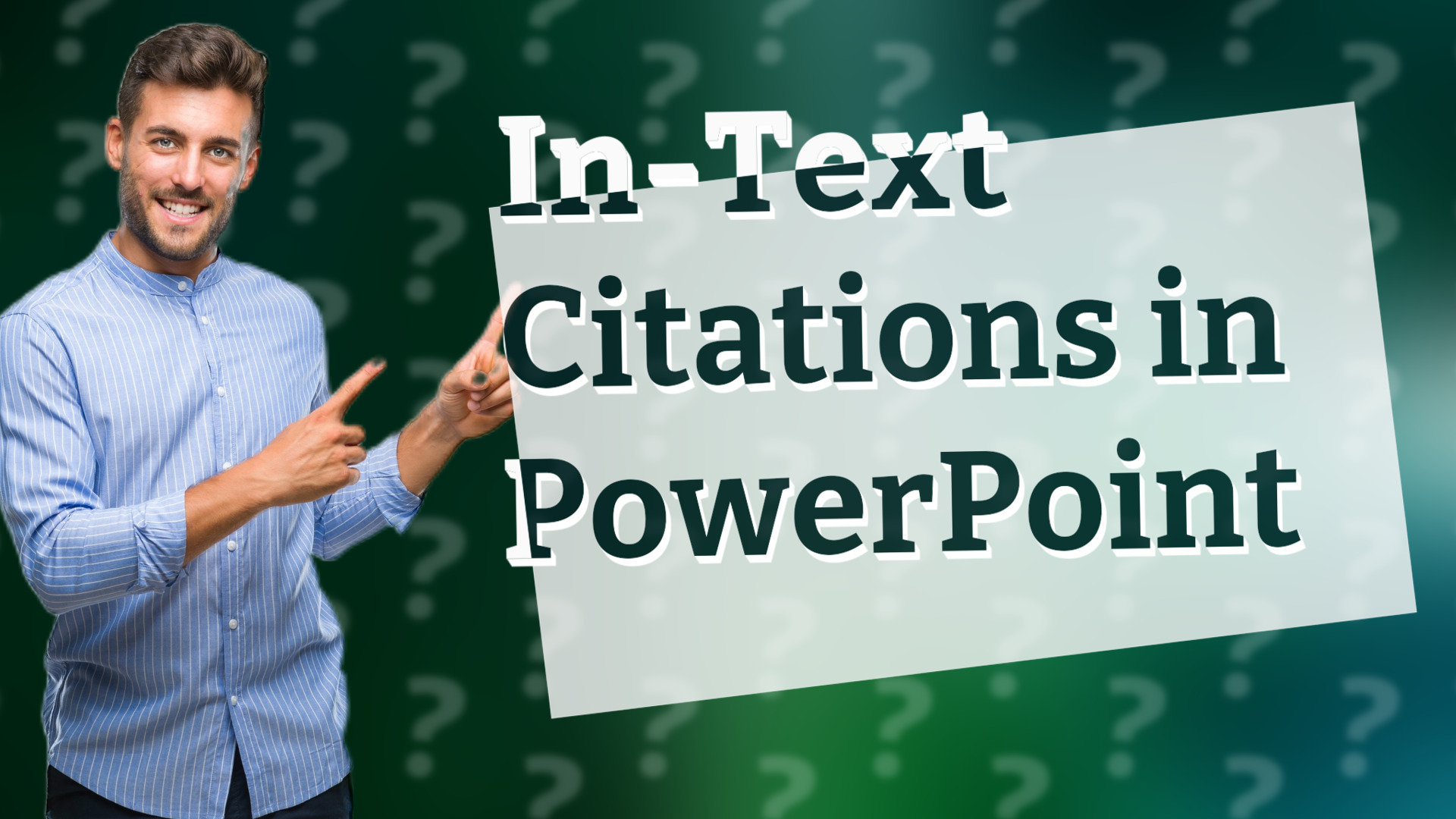 In-Text Citations in PowerPoint