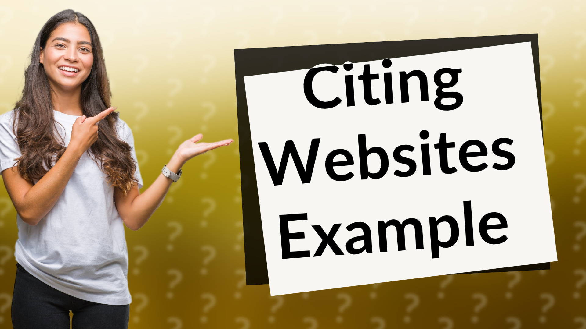 Citing Websites Example