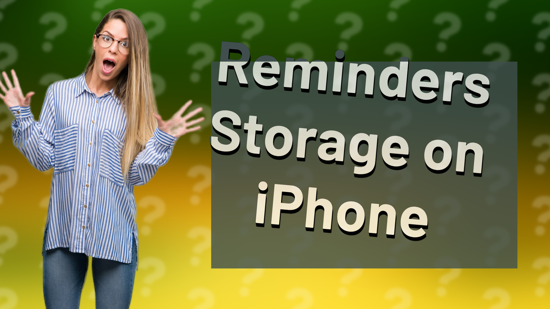 Reminders Storage on iPhone