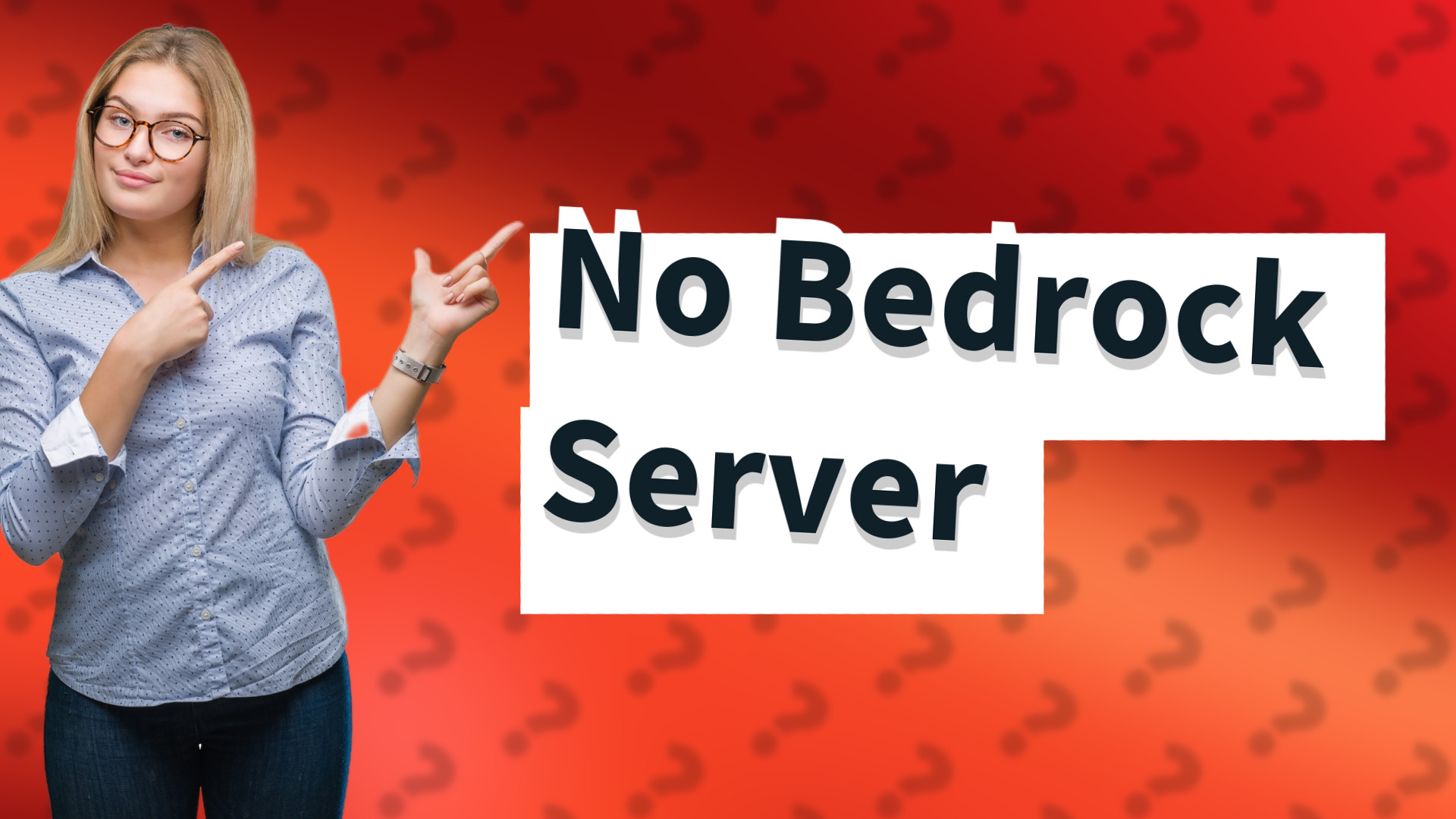 No Bedrock Server