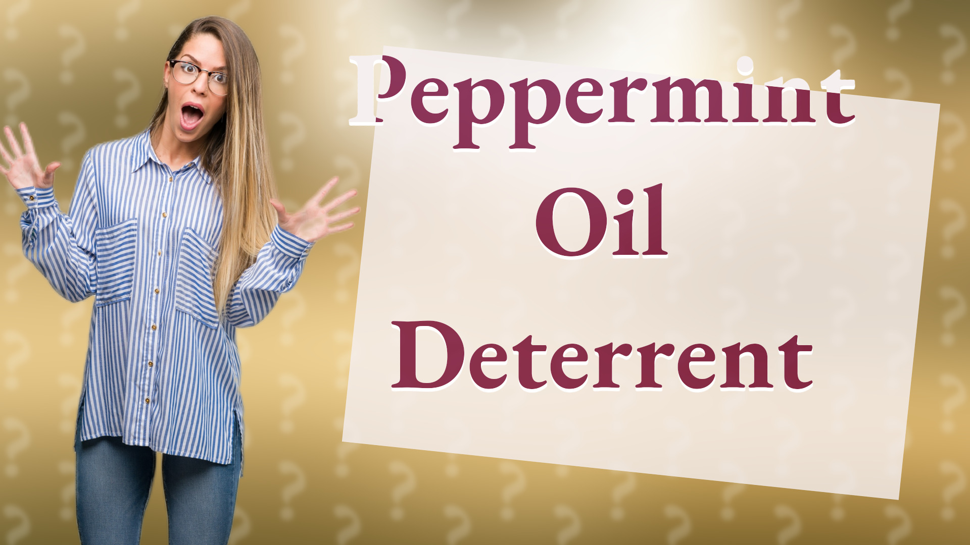 Peppermint Oil Deterrent
