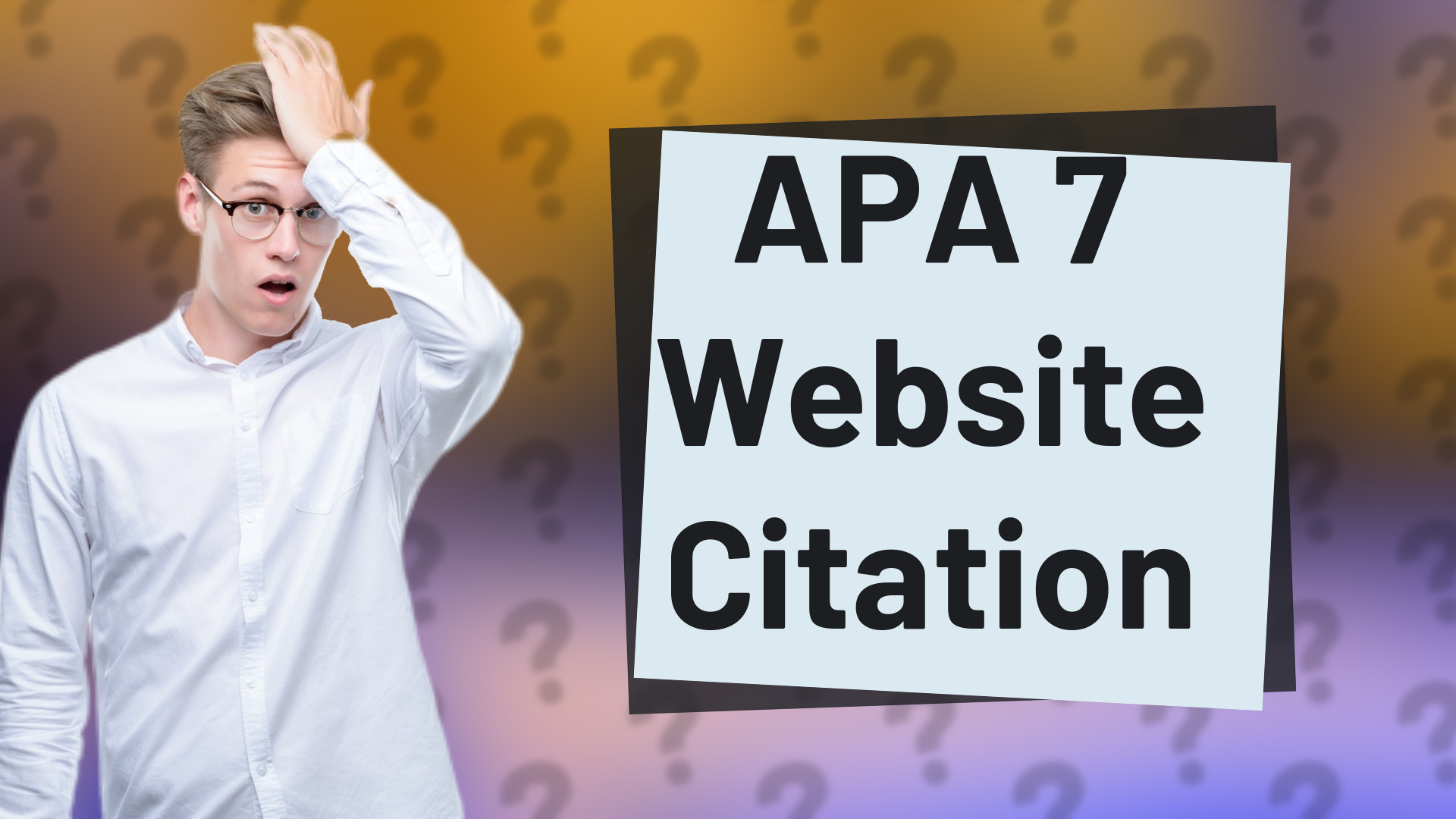 APA 7 Website Citation