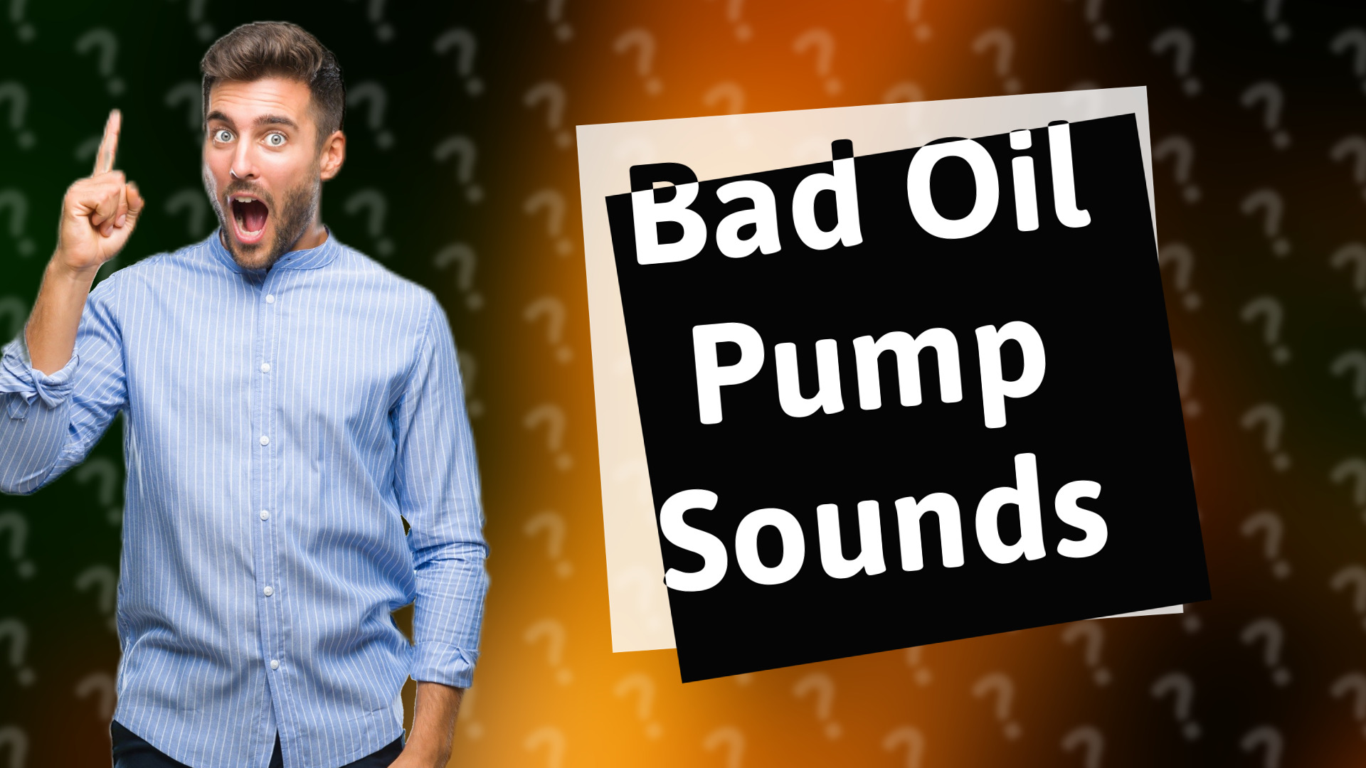 Bad Oil Pump Sounds