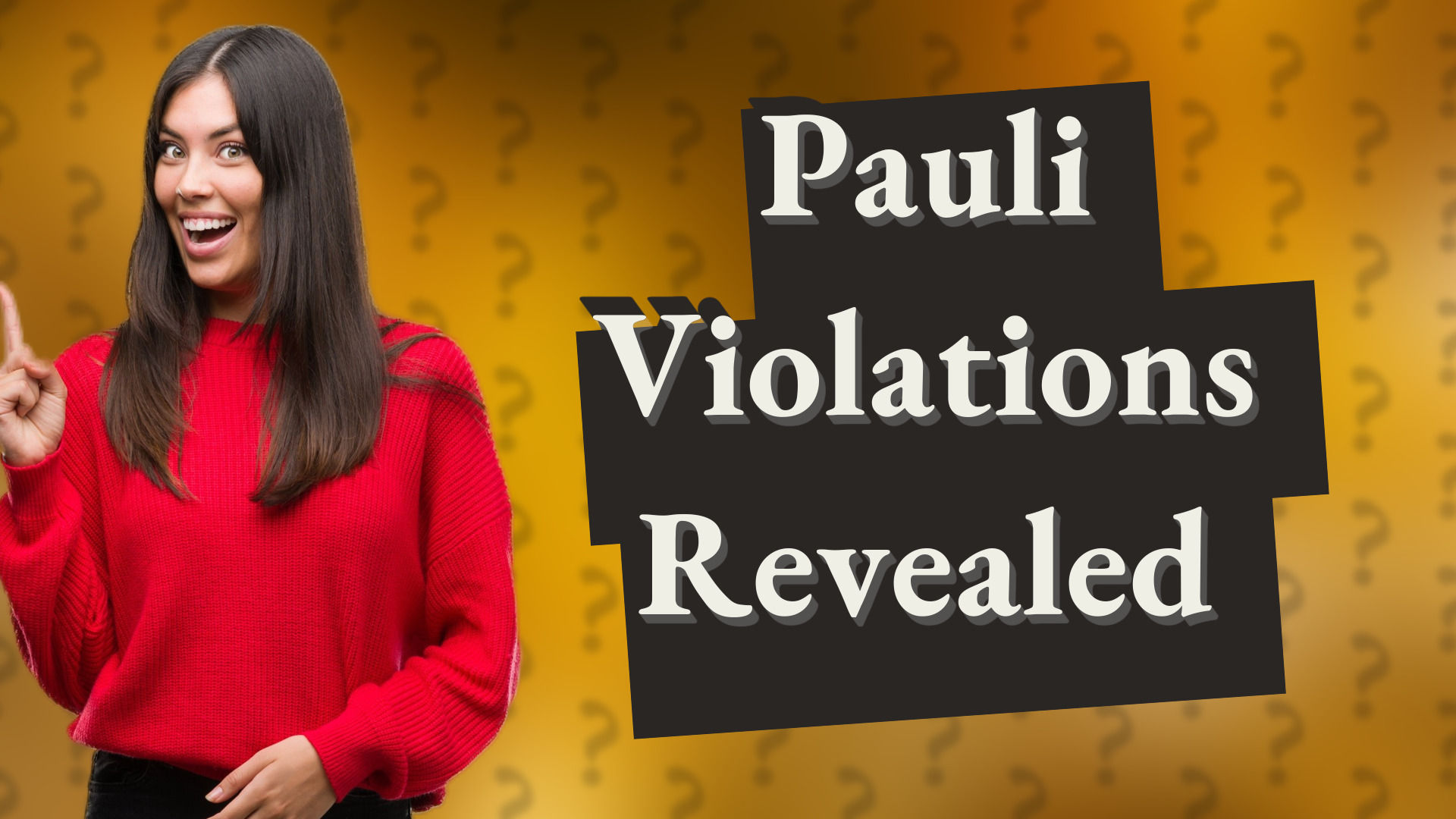 Pauli Violations Revealed