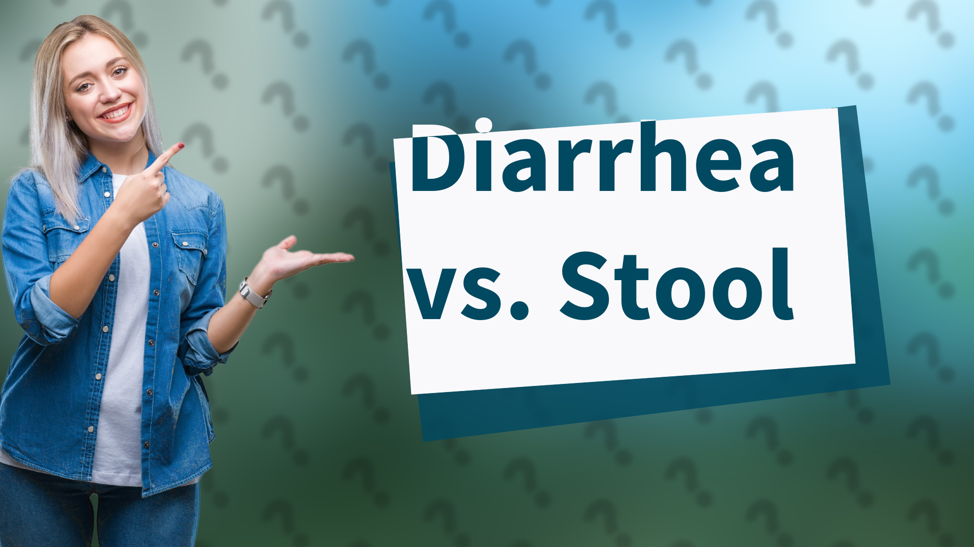 Diarrhea vs. Stool