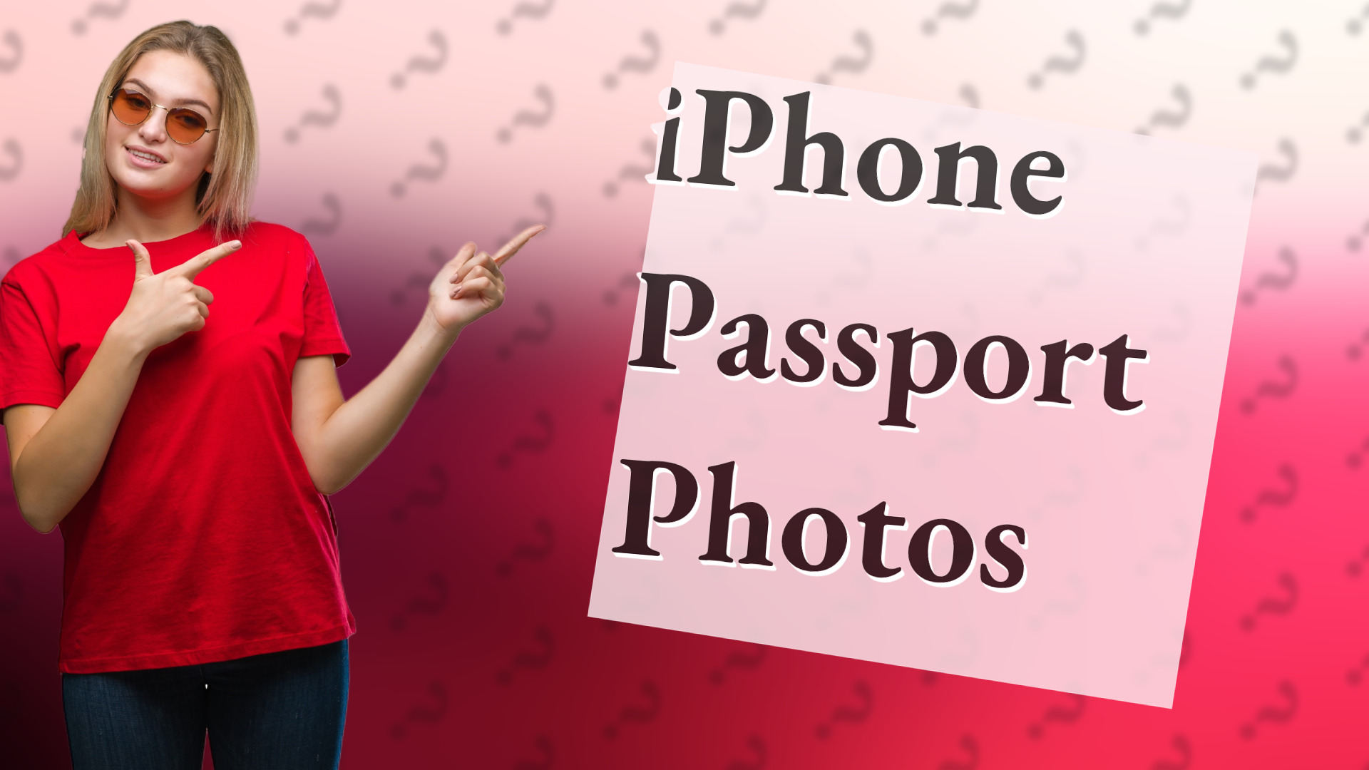 iPhone Passport Photos