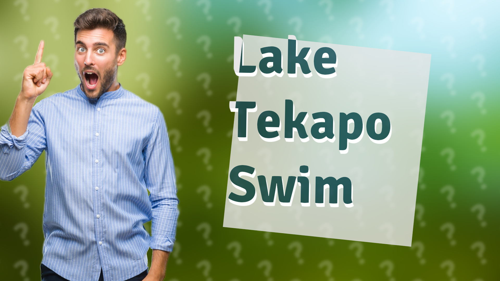Lake Tekapo Swim