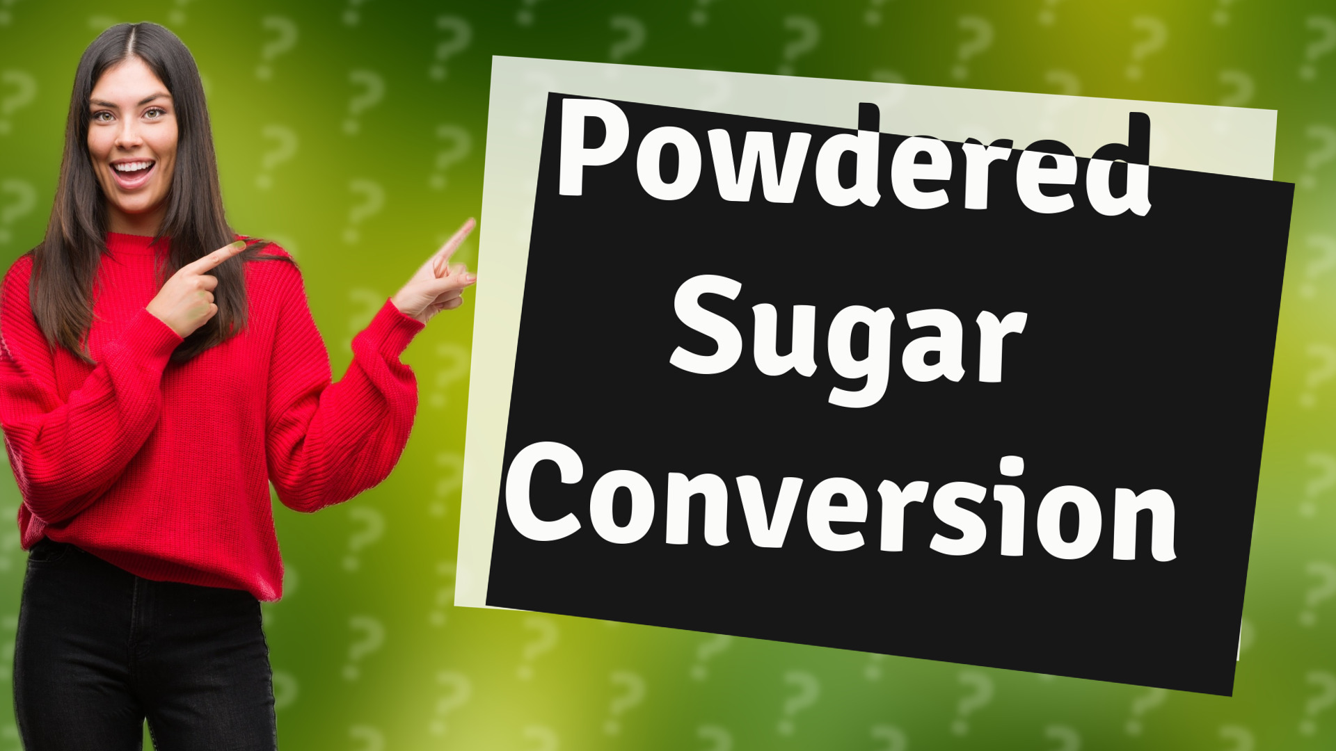 Powdered Sugar Conversion