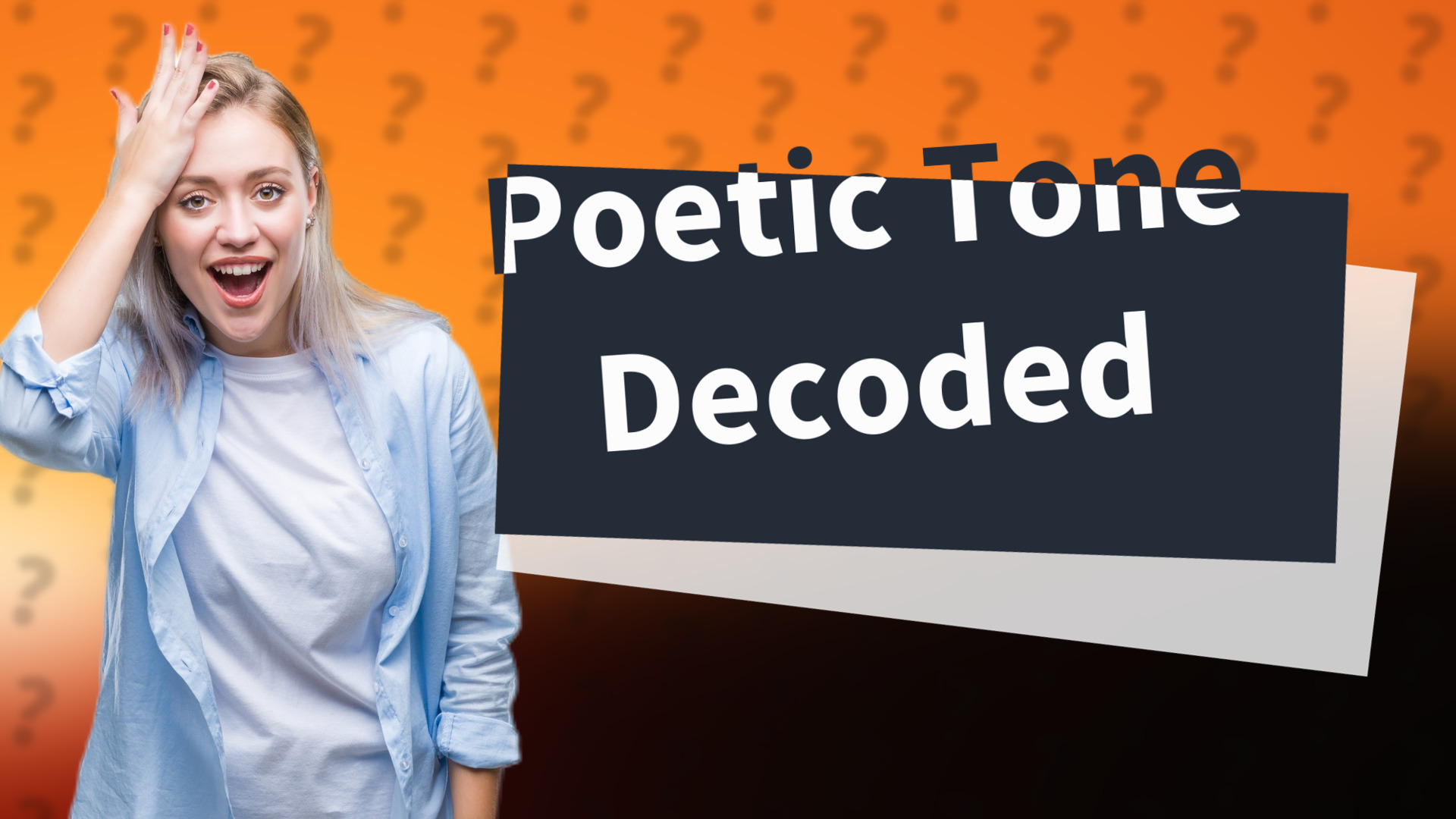 Poetic Tone Decoded
