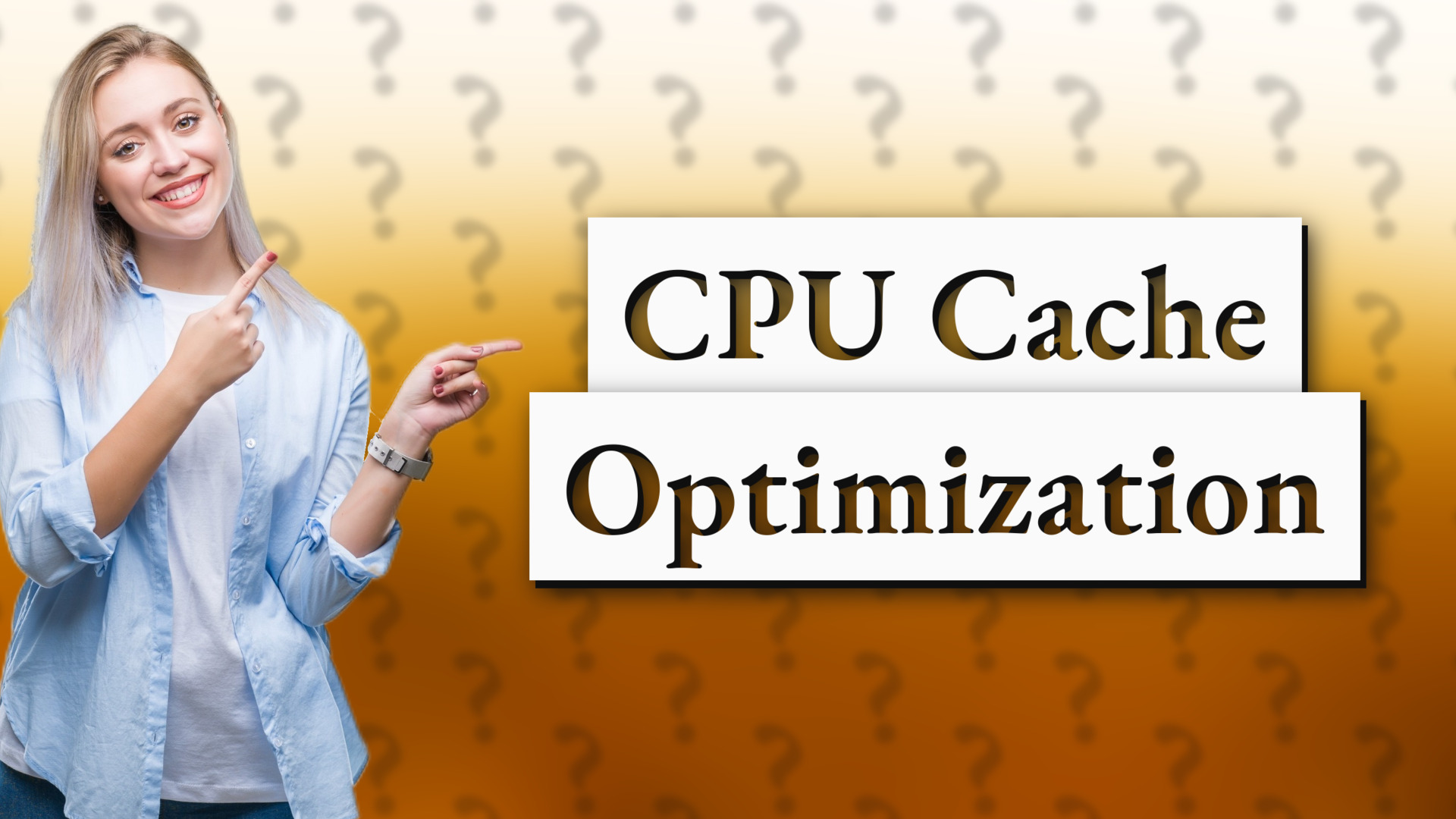 CPU Cache Optimization
