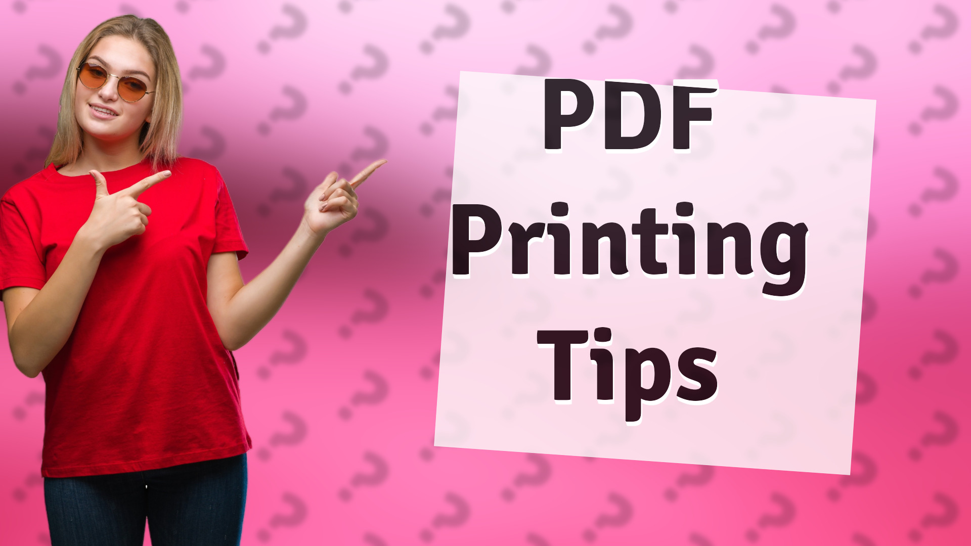 PDF Printing Tips