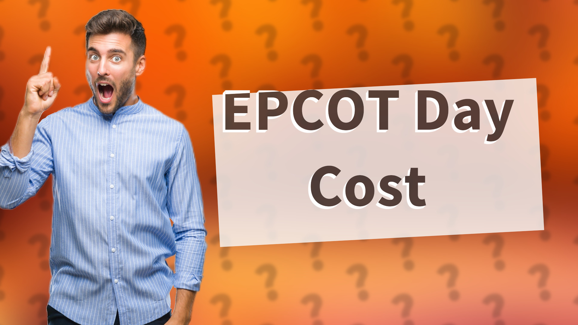 EPCOT Day Cost