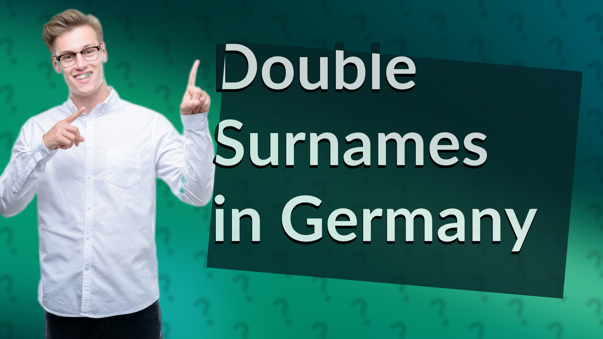 Double Surnames in Germany