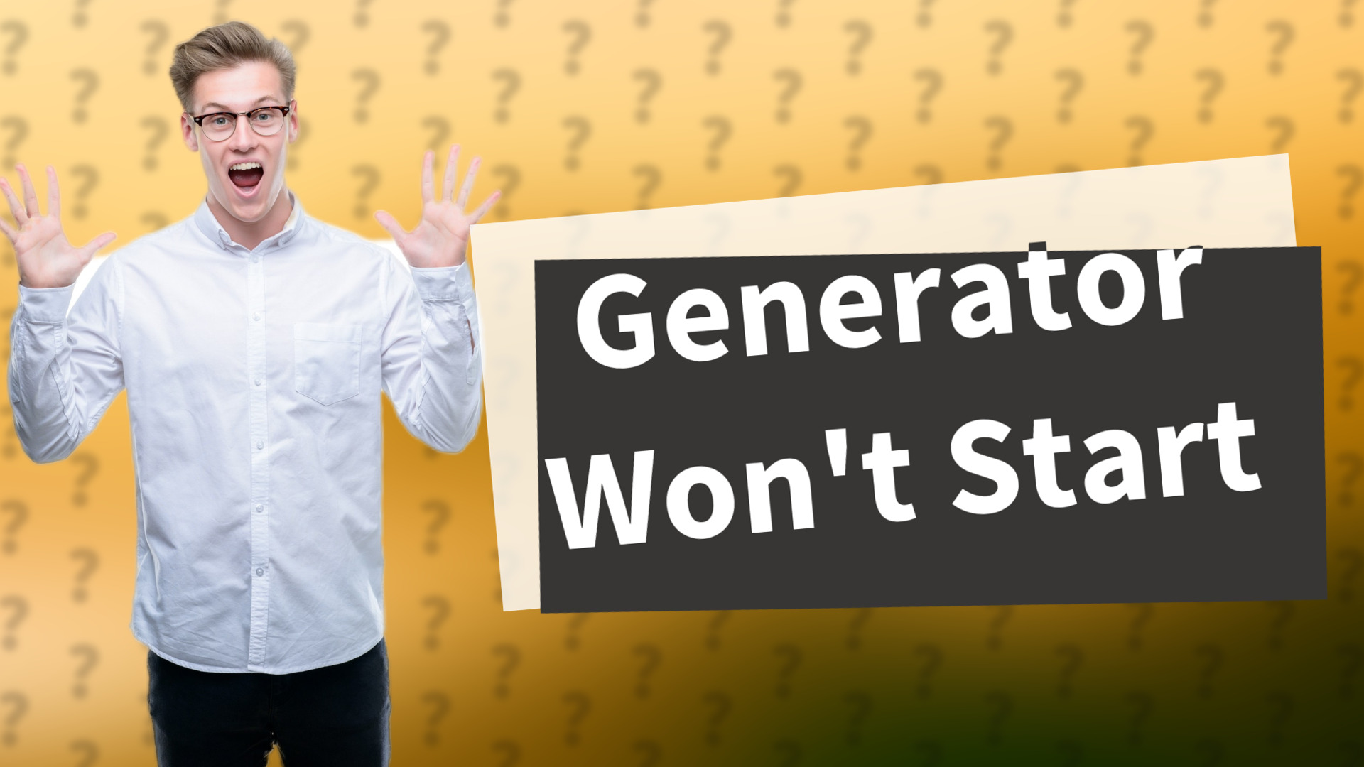 Generator Won't Start