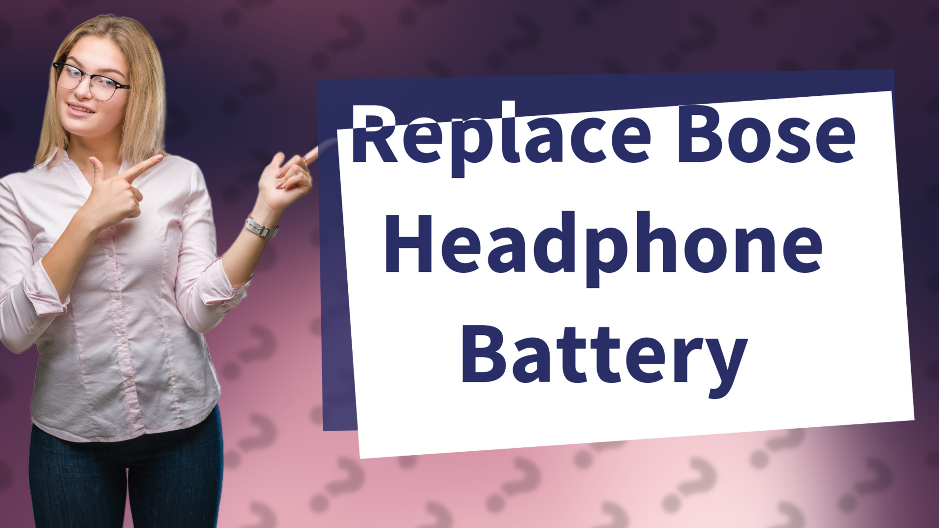 Replace Bose Headphone Battery