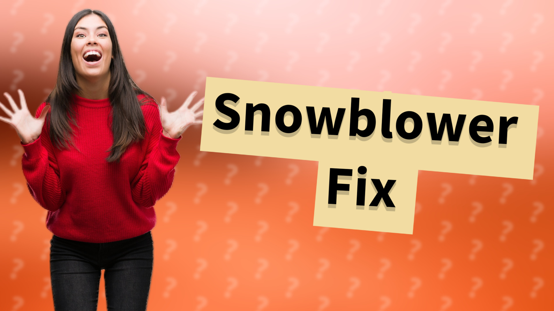 Snowblower Fix