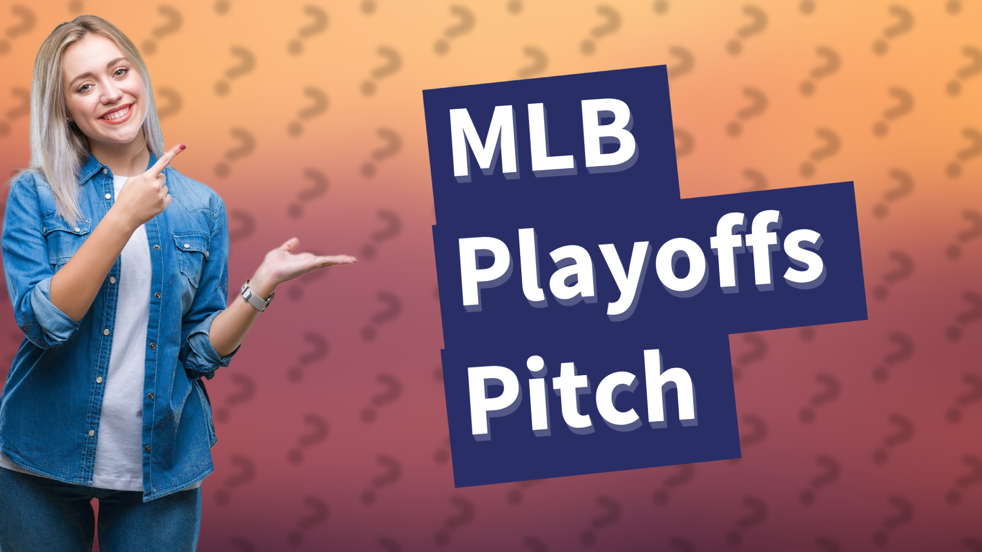 MLB Playoffs Pitch