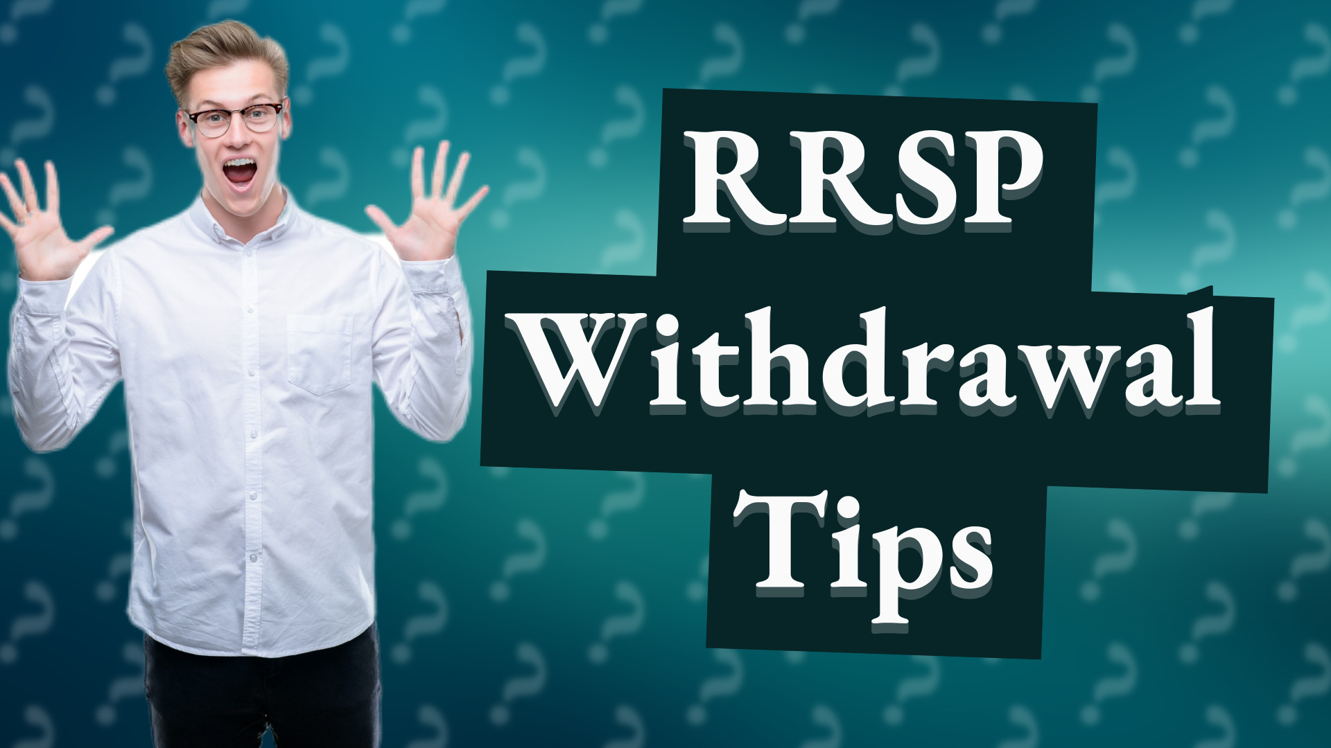RRSP Withdrawal Tips
