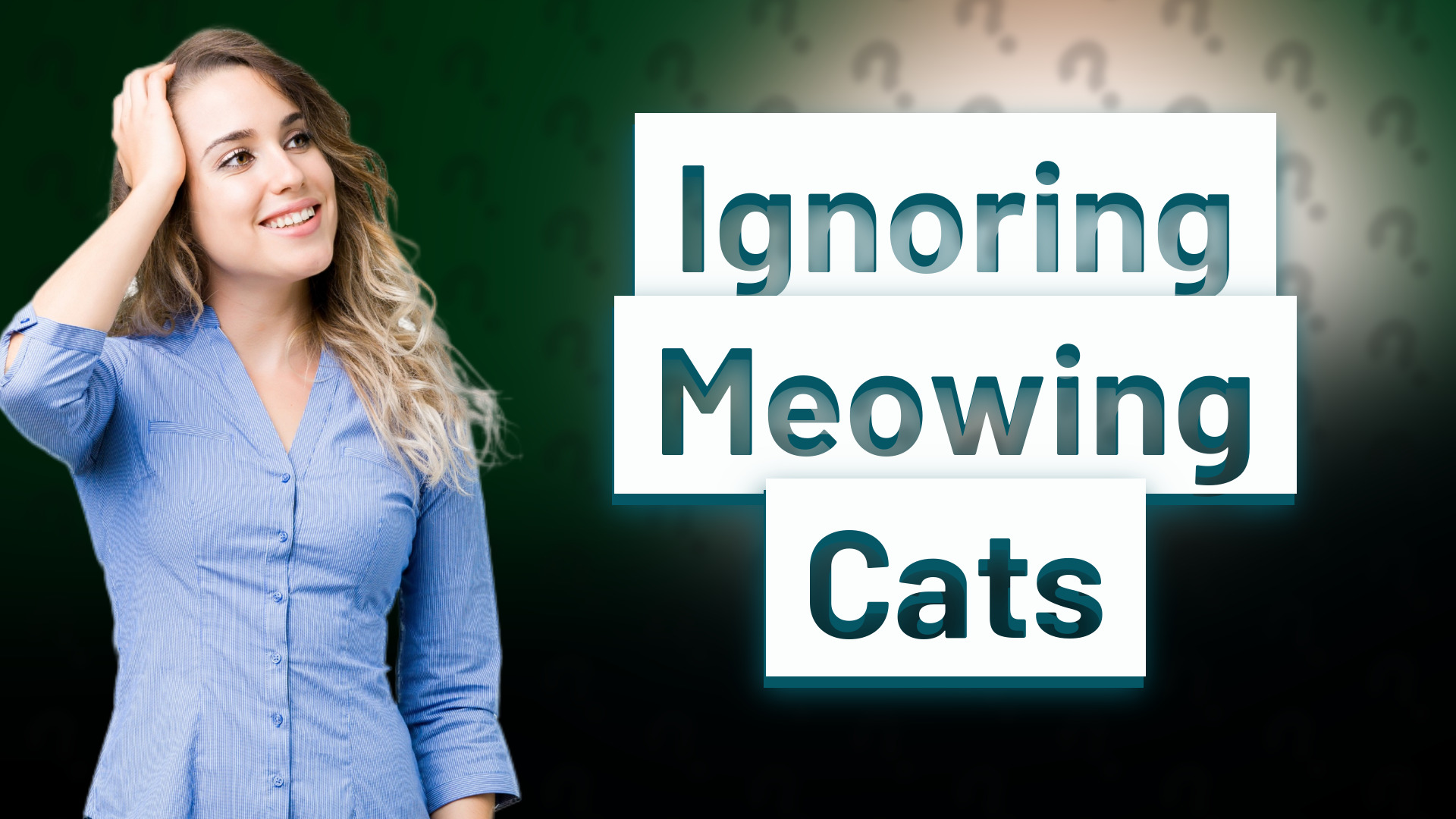 Ignoring Meowing Cats