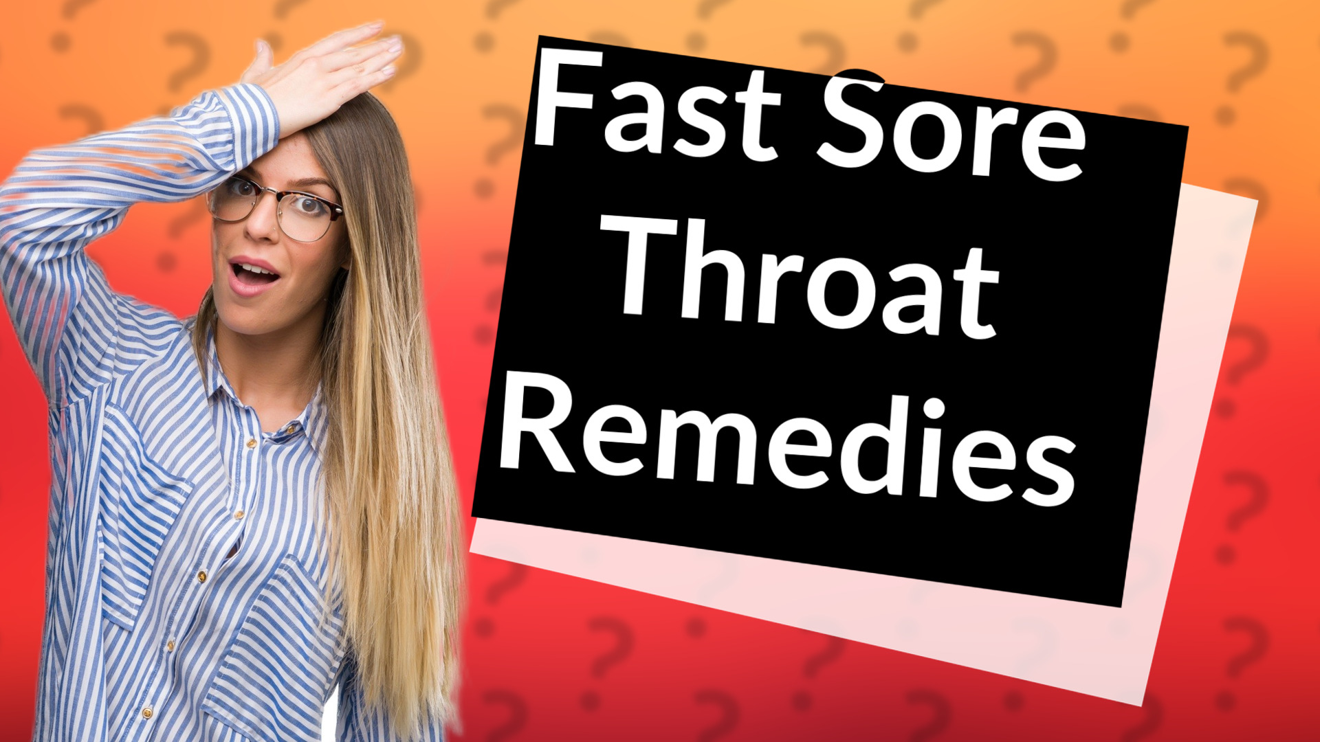 Fast Sore Throat Remedies