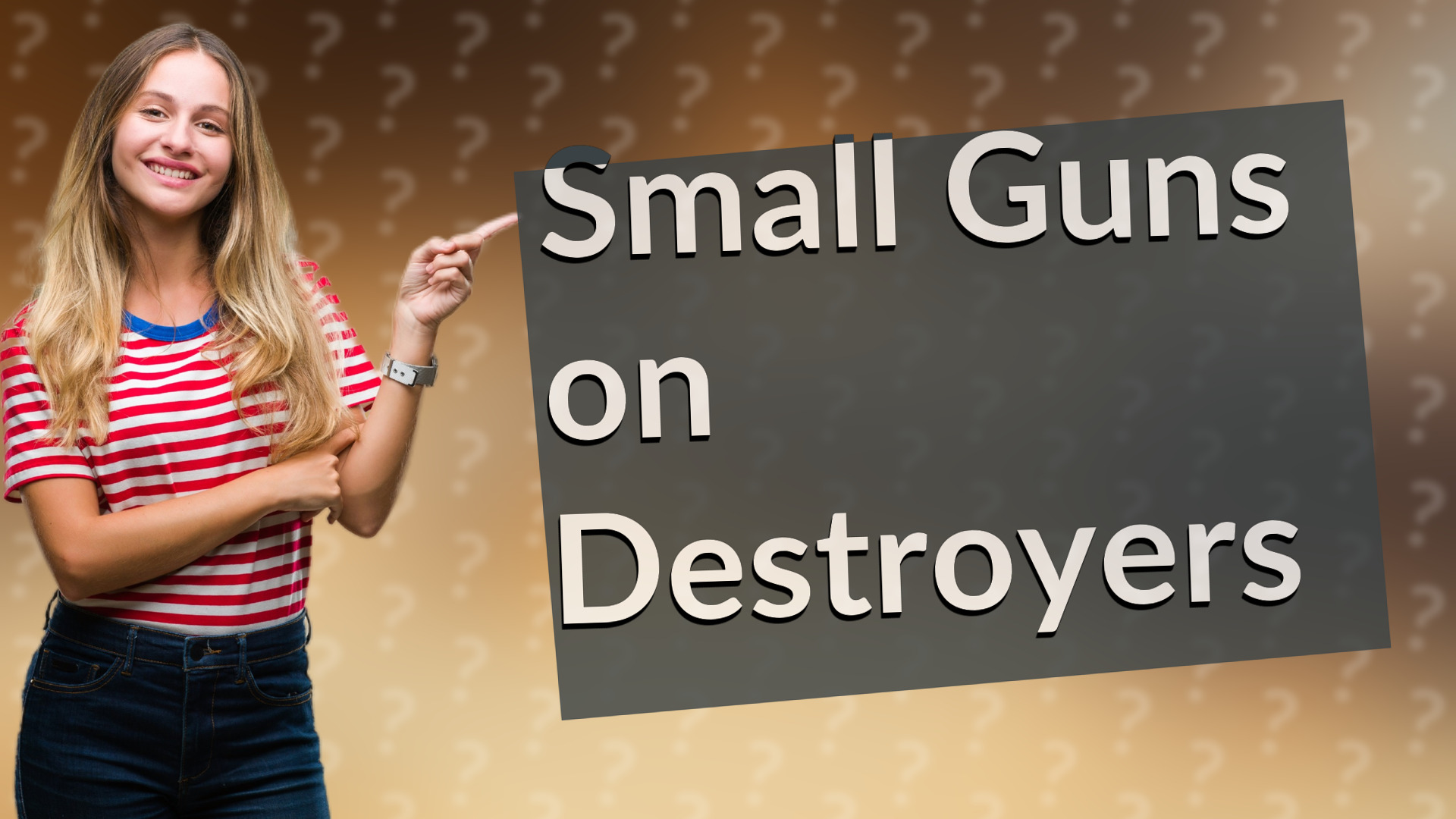 Small Guns on Destroyers